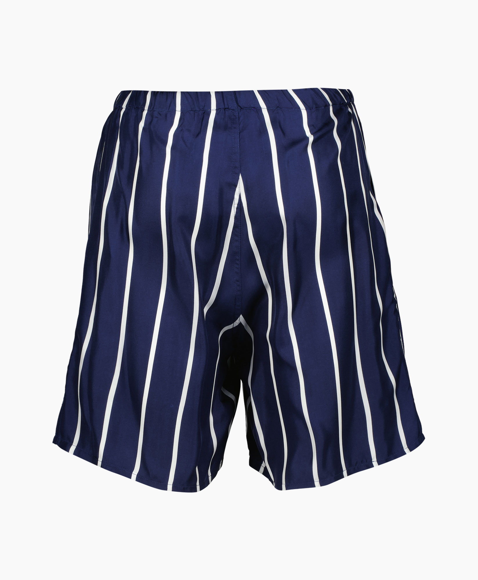 Ami Korte Broek Elastic Waist Donker Blauw