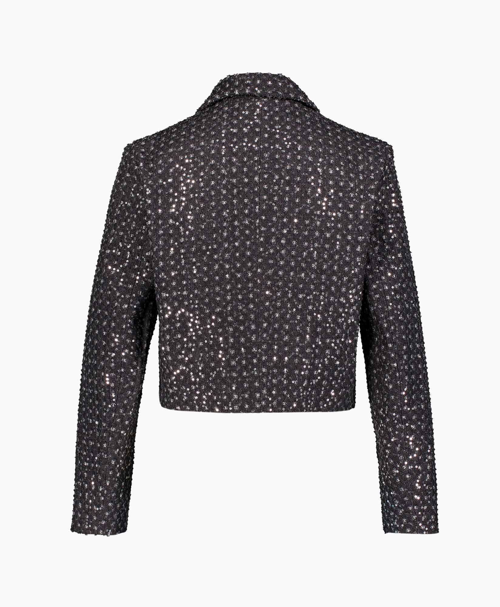 Jasje Sequin Denim Zwart