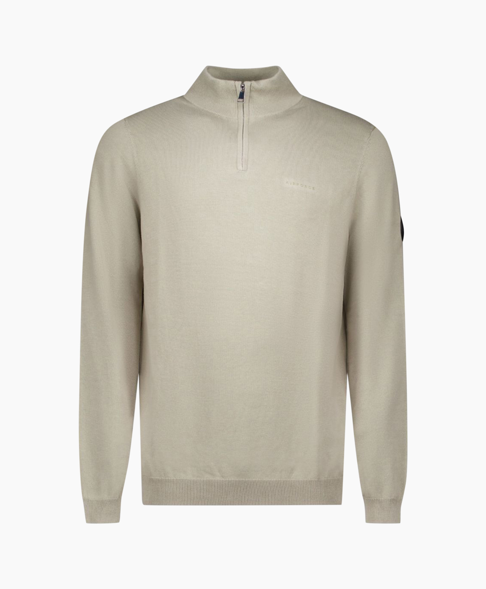 Trui Knitwear Quarter Zip Grijs