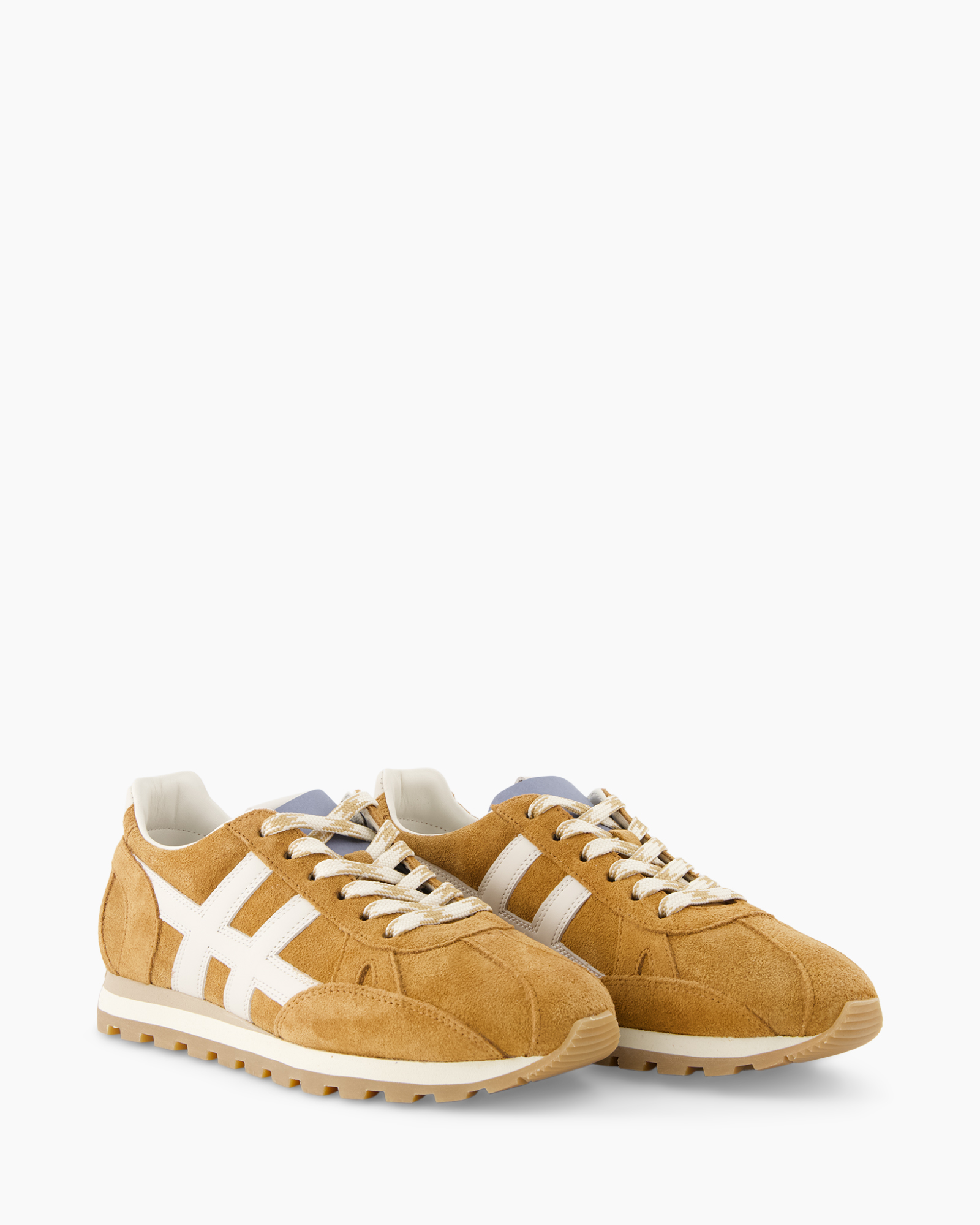 sneakers, brown, suede, laces, casual