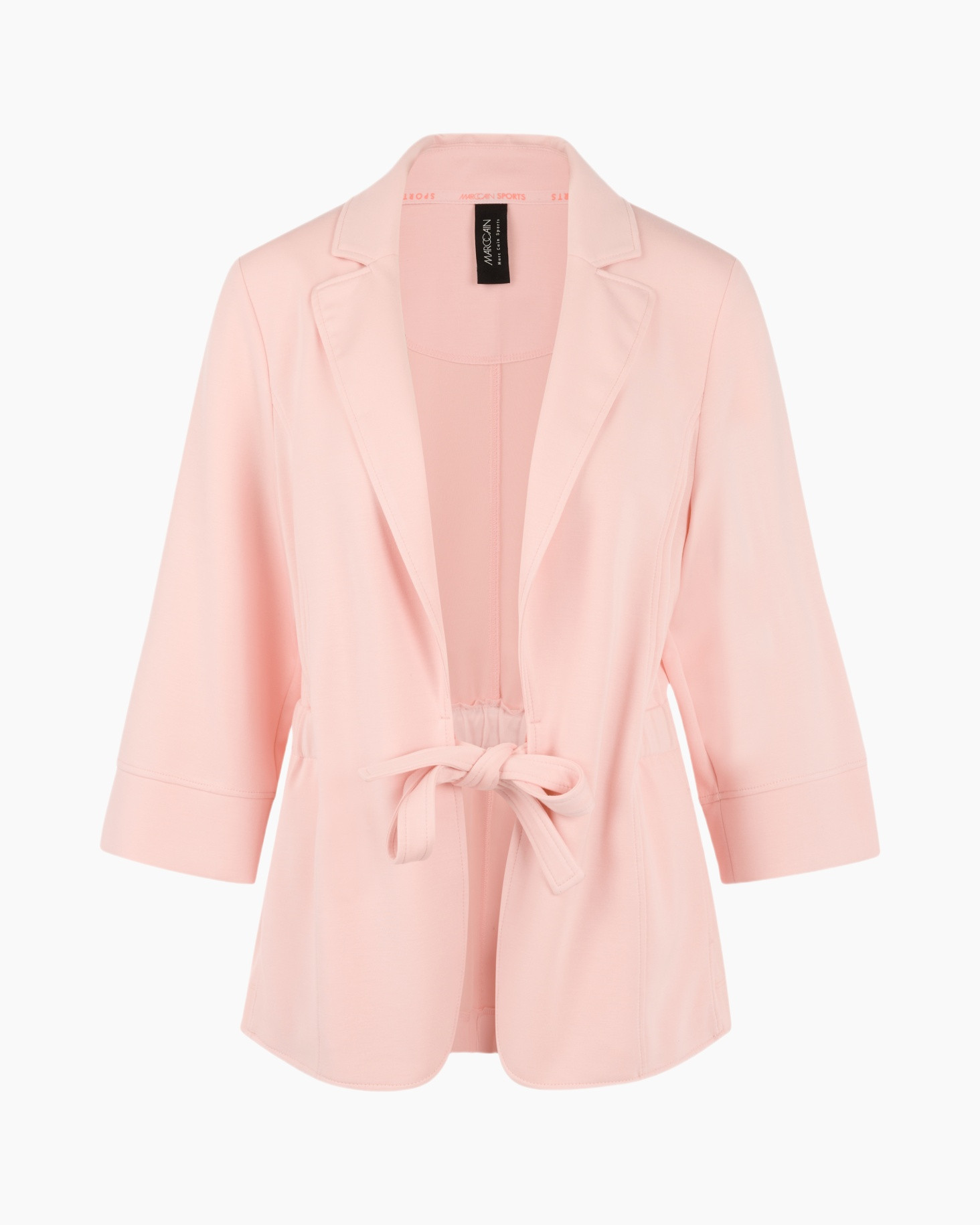 blazer, roze, hete knoop taille, lange mouwen, jas