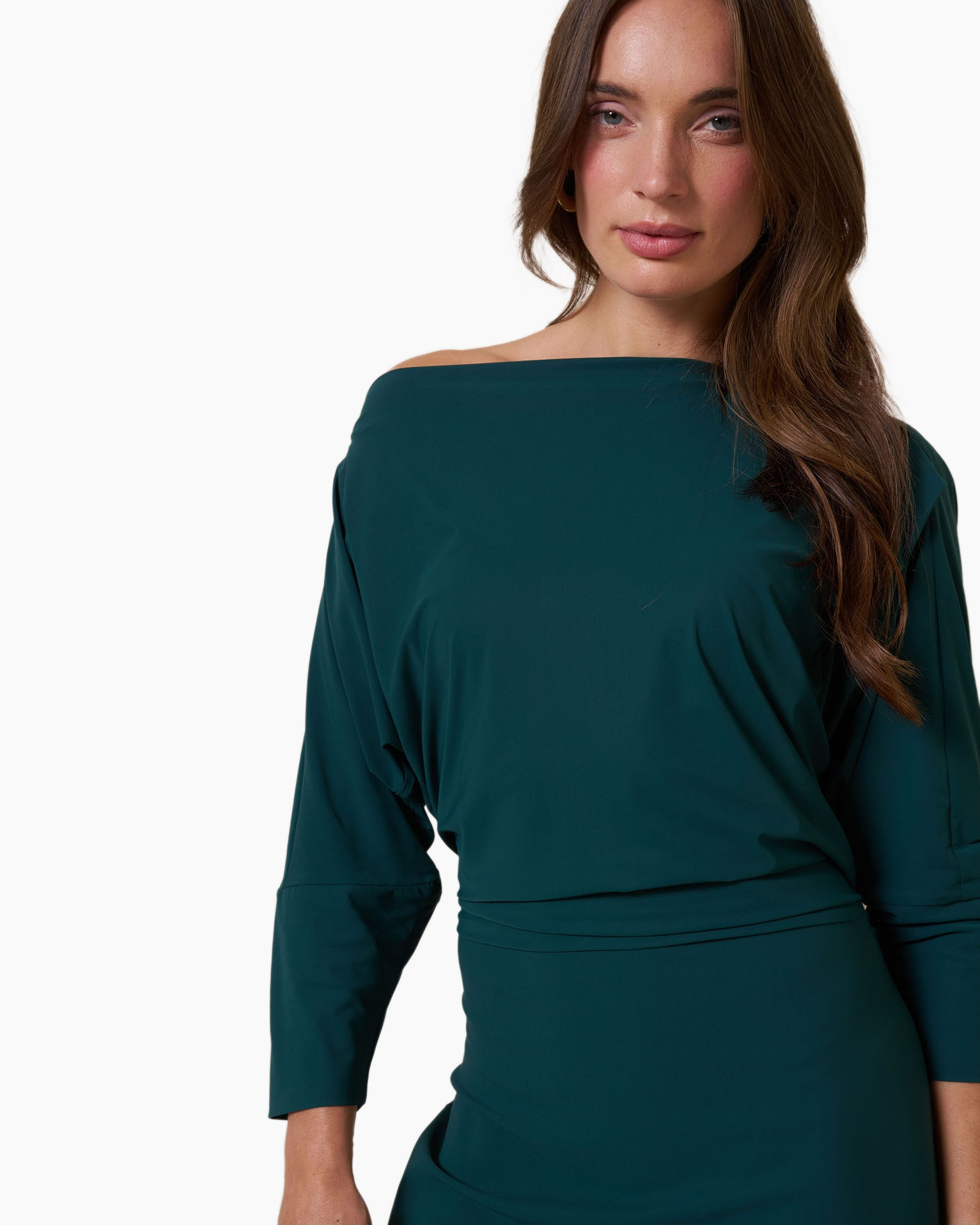 Jurk Ineke Ls Dress midden groen