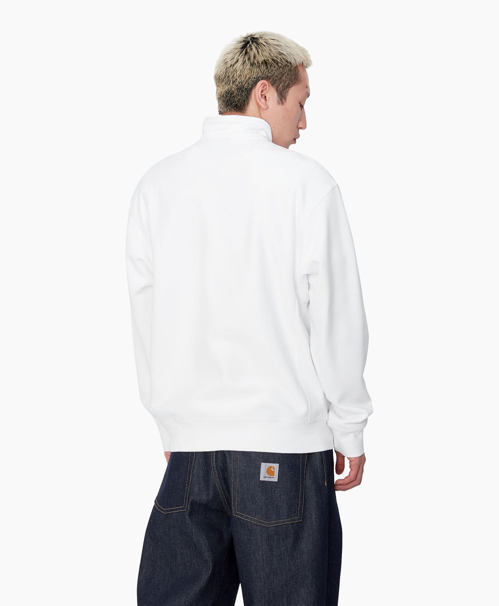 Pullover Half Zip American Script Wit