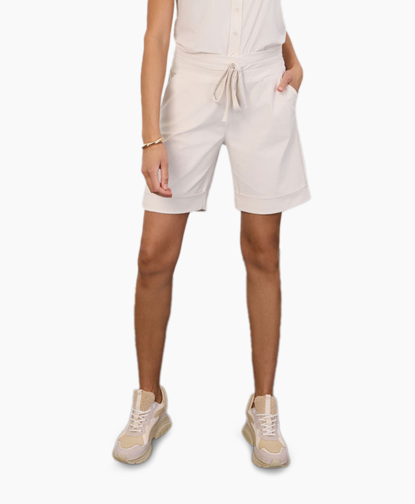 Broek City Bermuda Off White