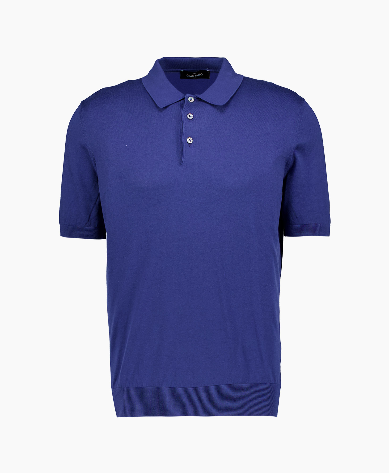 Polo Polo Knitted 'suvin' Katoen midden blauw