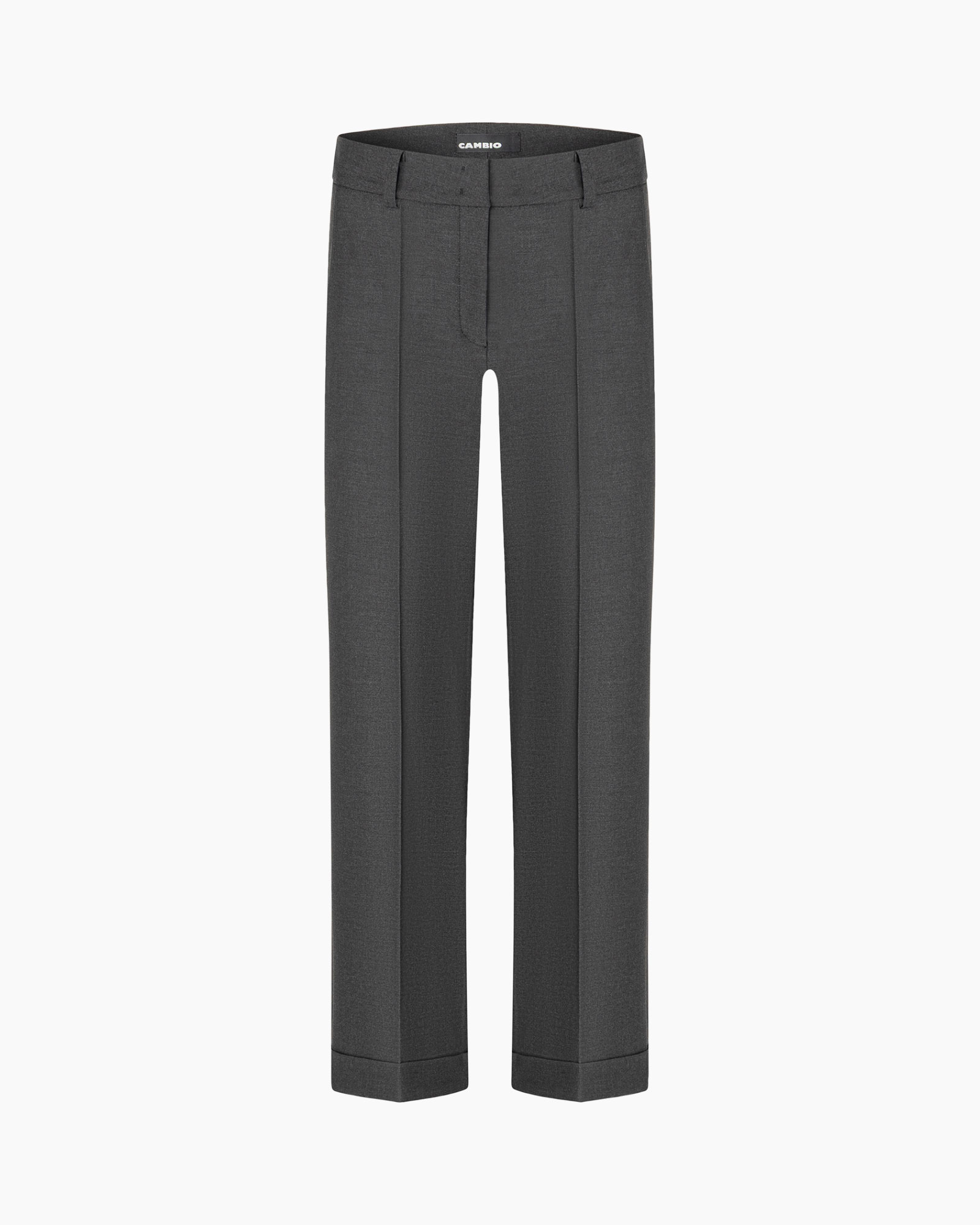 Pantalon Grace High Wool Grijs