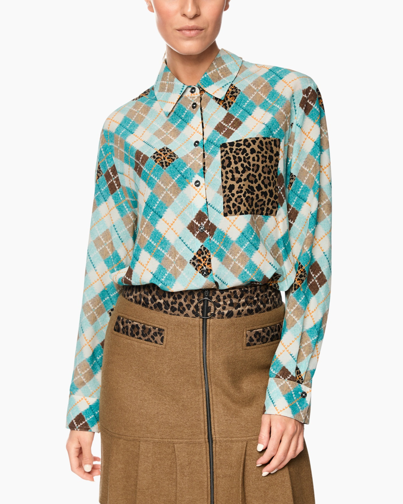 Blouse Zs 51.21 W35 Groen