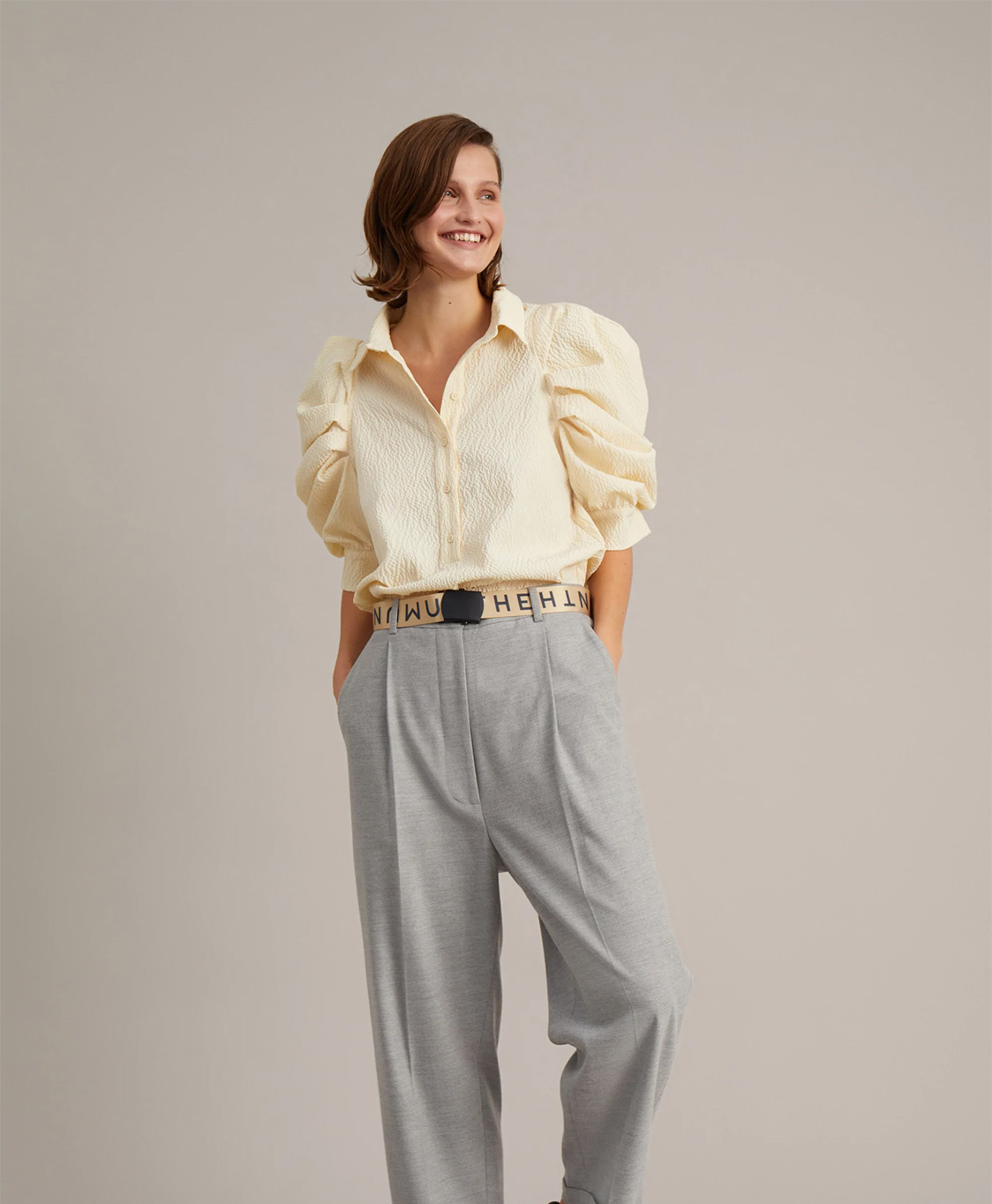 Munthe Blouse Demulcent Ivoor / Naturel