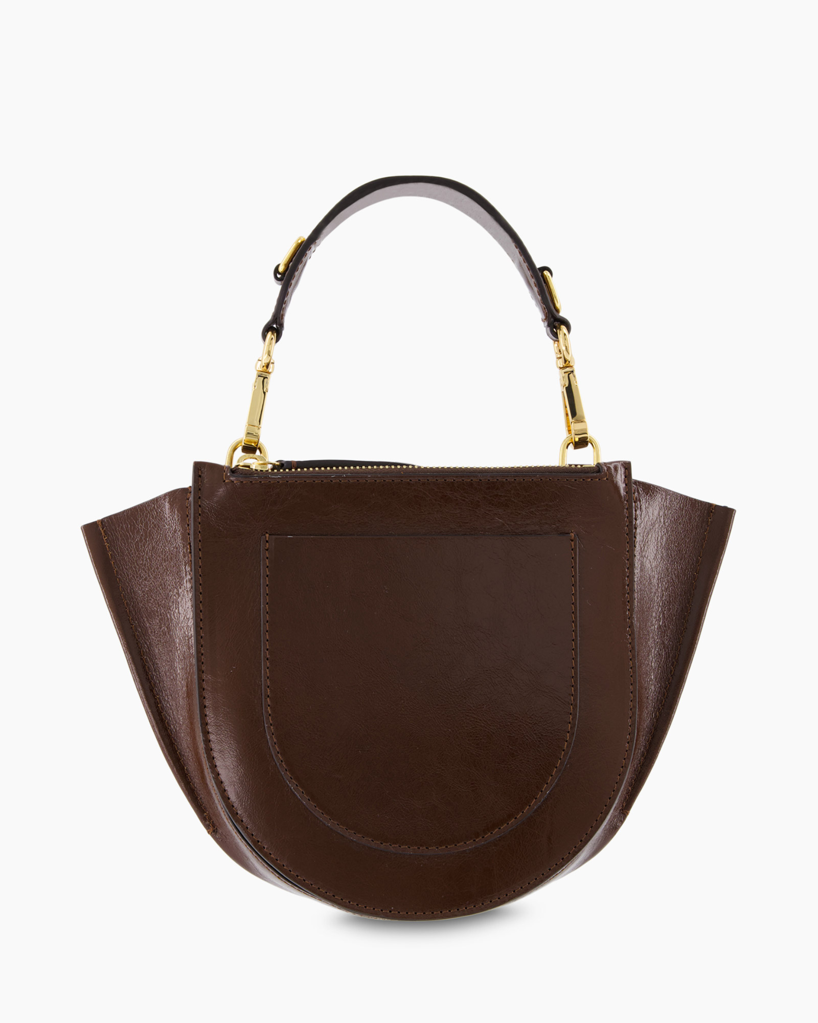 Crossbody Tas Hortensia Mini Eyelets Donker Bruin