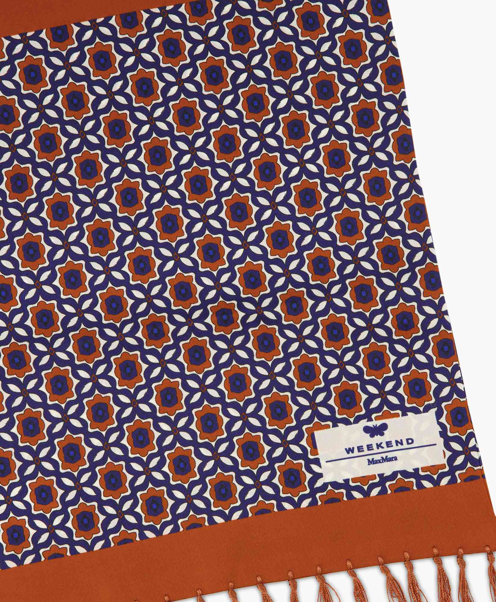 Maxmara Weekend Sjaal Velia Blauw dessin