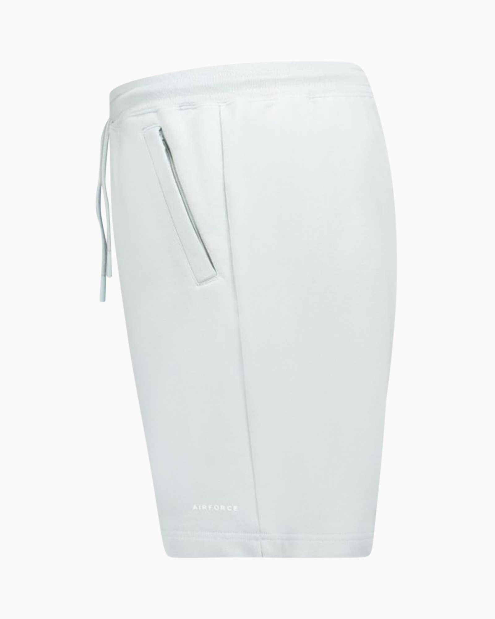 shorts, drawstring, pocket, knee-length, light gray