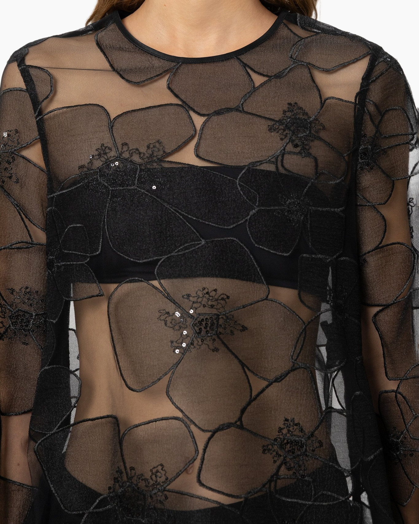 Blouse 238637/3804-0 Zwart dessin