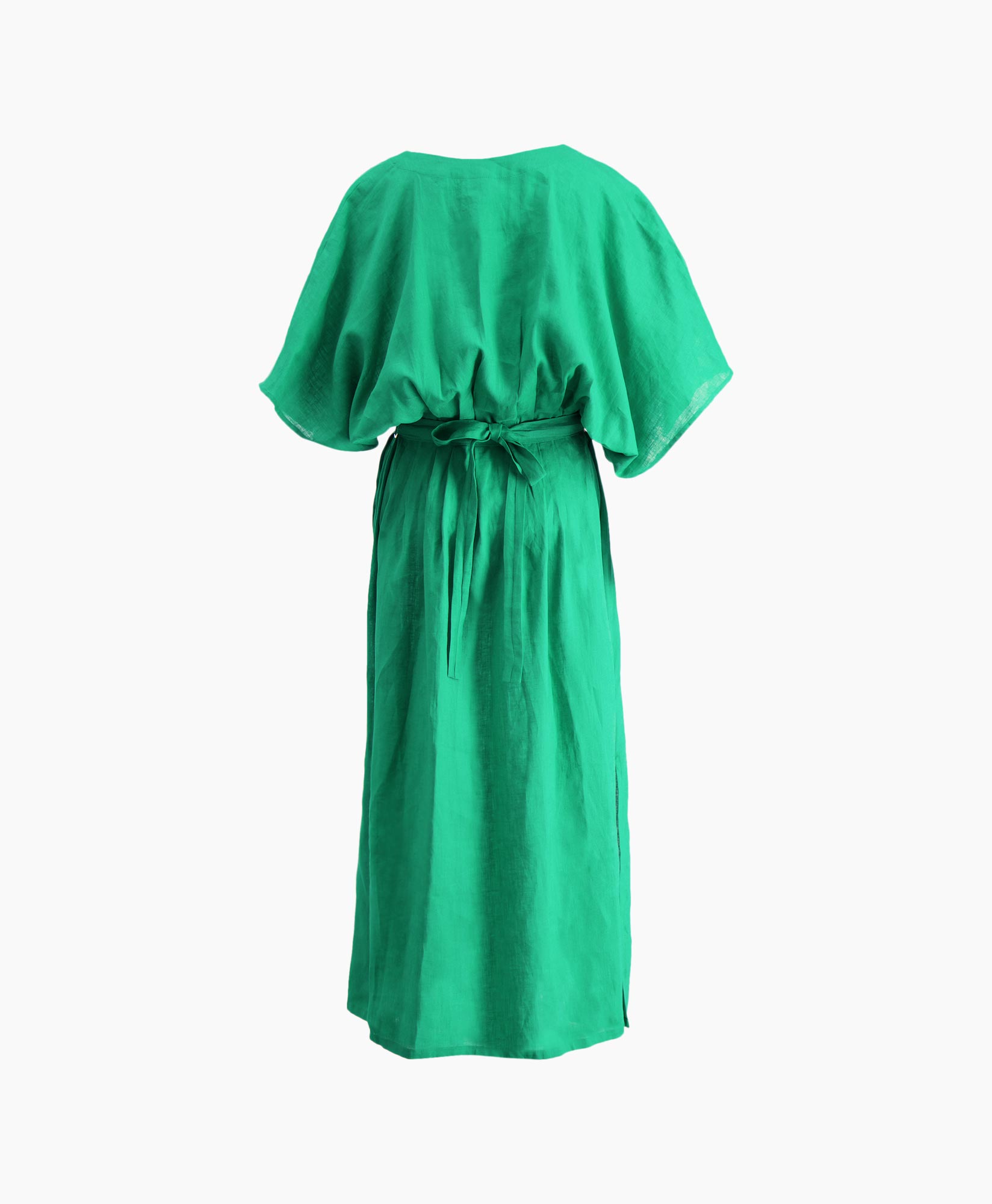Greek Archaic Kori Maxi Jurk 130481 midden groen