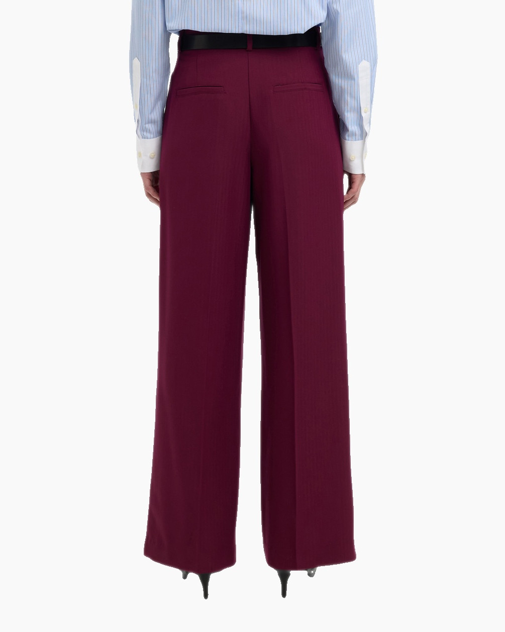 Broek Fedora Mw Wide Pant Aubergine