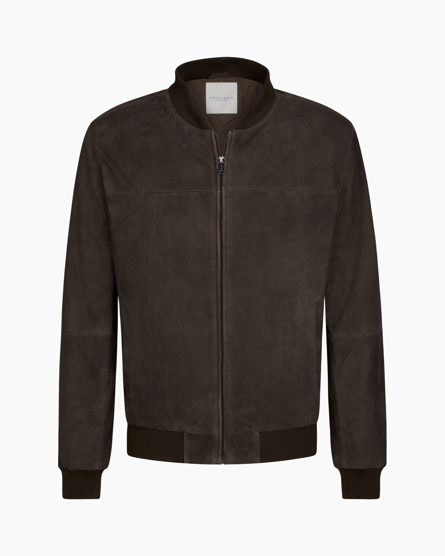 bomberjacke, Wildleder, braun, Reißverschluss, Rippbündchen