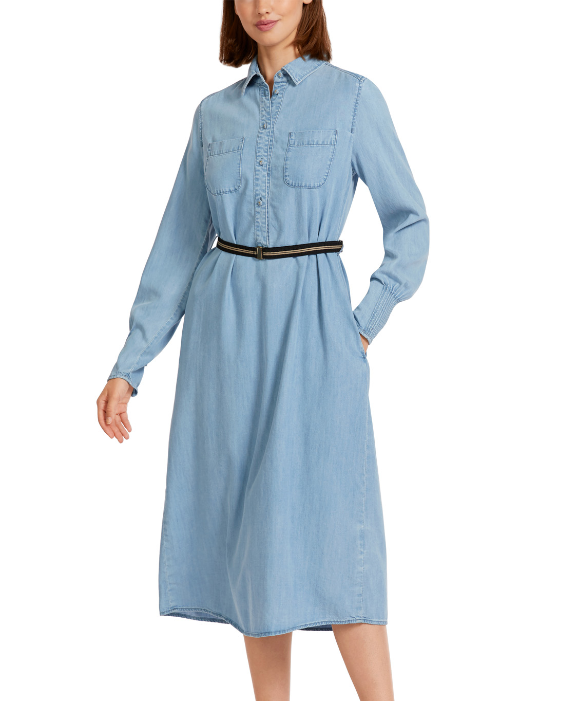 Marccain Collectie Jurk Uc 21.02 D63 Licht Blauw