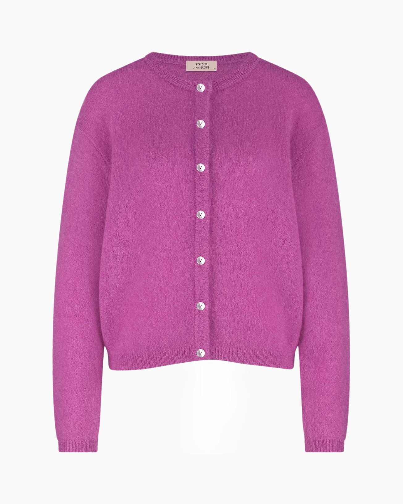 Vest Bibi Mohair Cardigan Paars