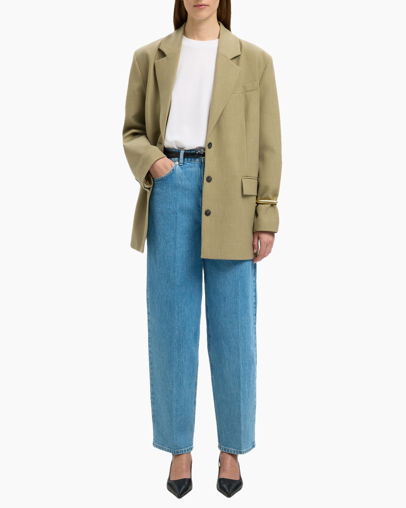 Jeans Barrel Liva-kori Hw Jeans Licht Blauw