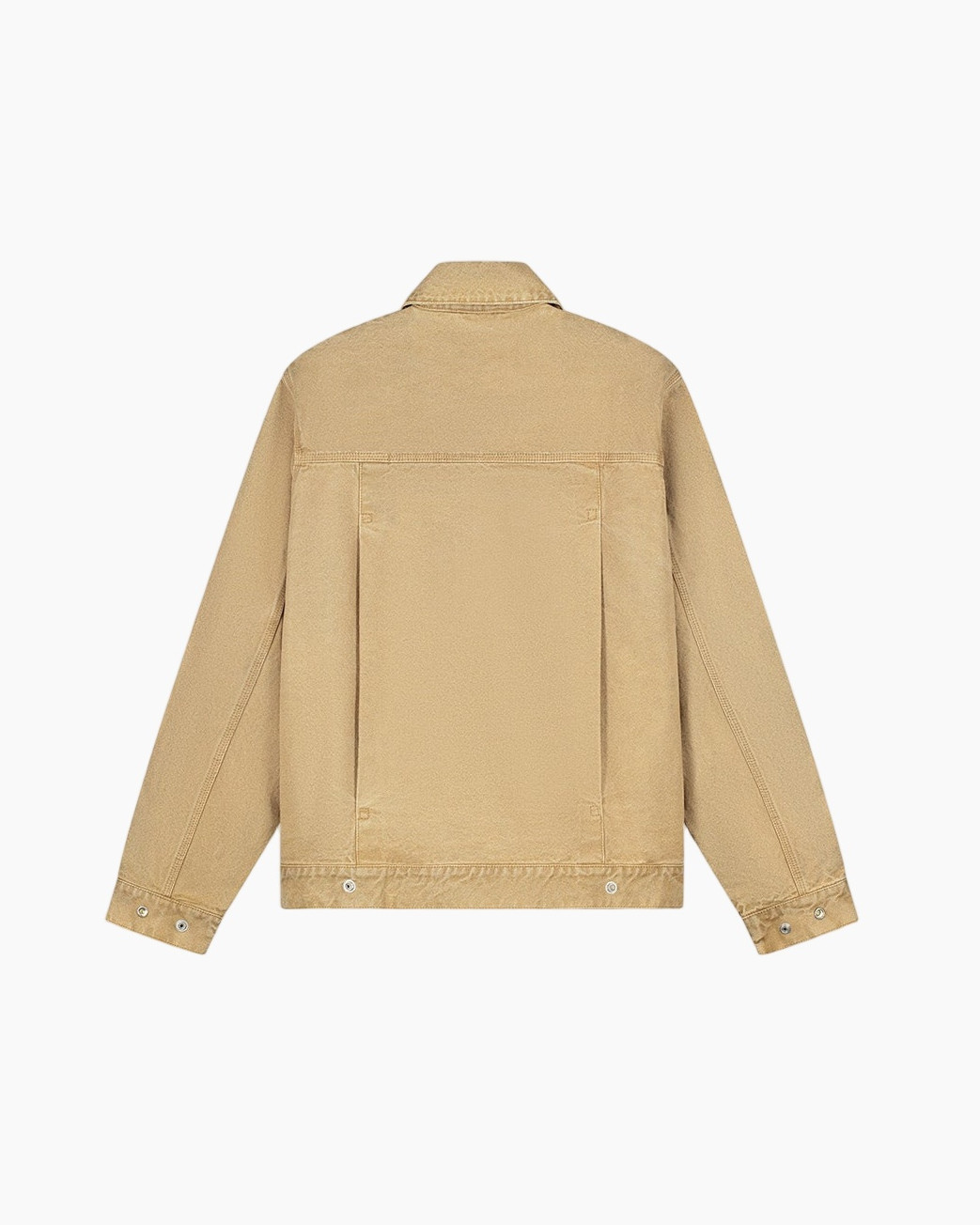 jas, beige, katoen, lange mouw, achterkant