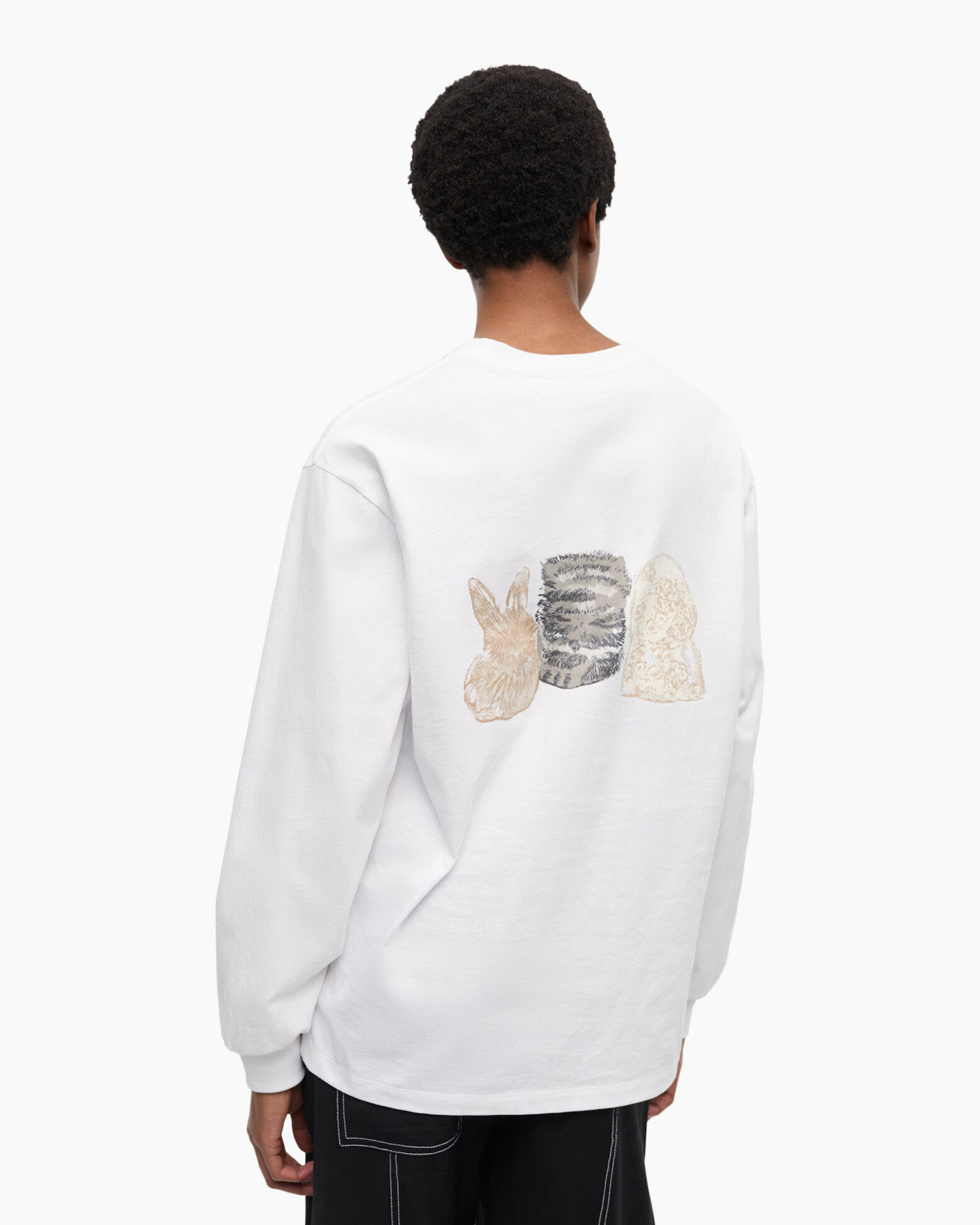 Longsleeve Re-cut Heavy Jersey Animals Wit