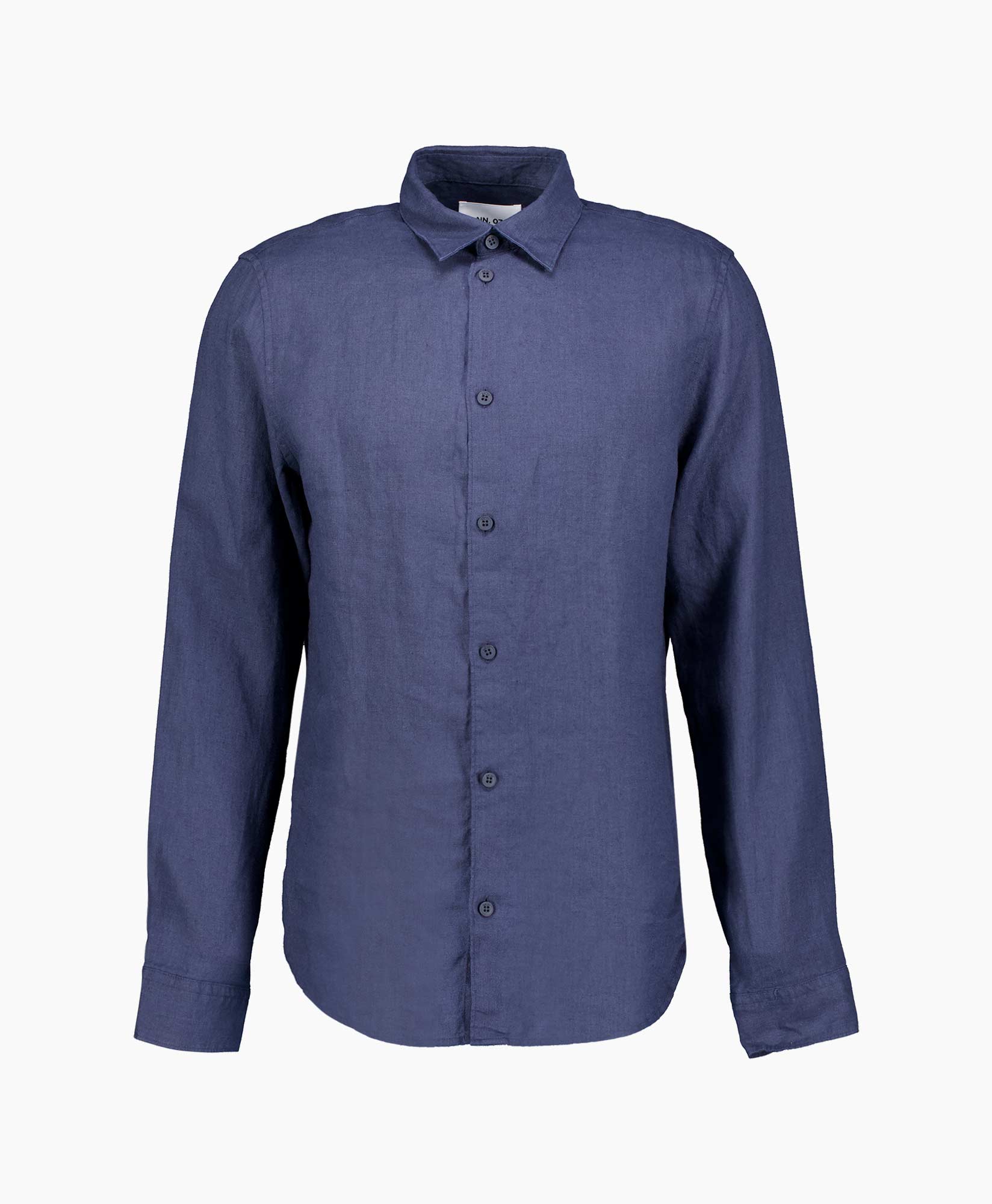 Overhemd Enzo Linen Shirt 5708 Donker Blauw