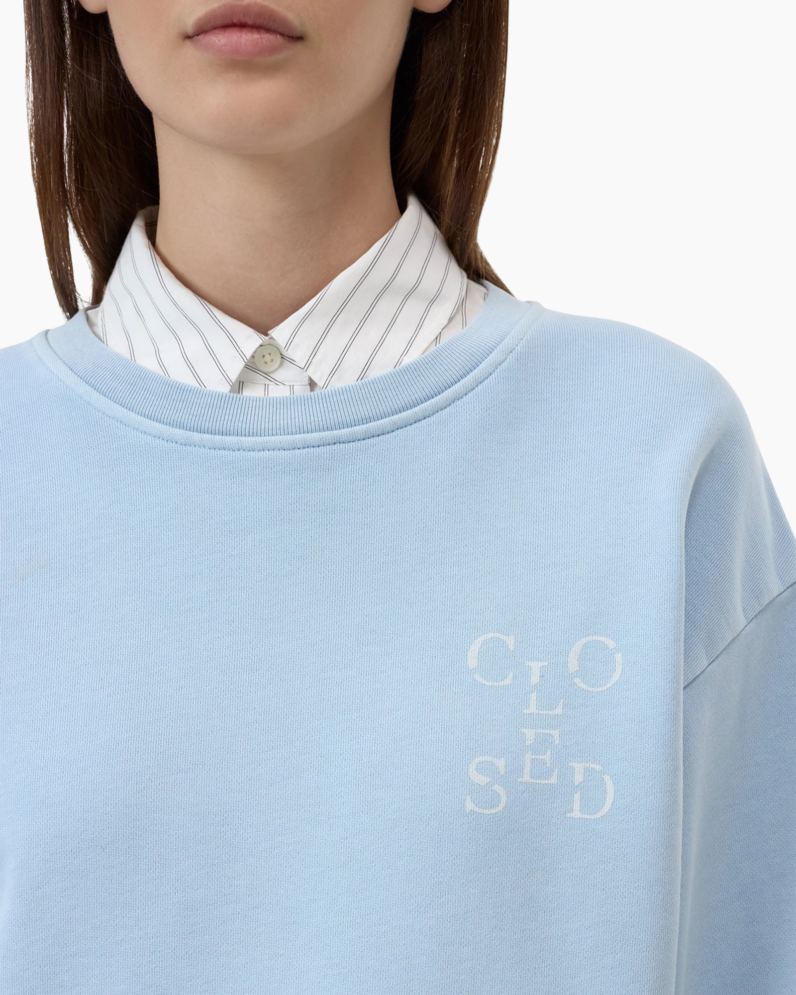 Sweater Printed Licht Blauw