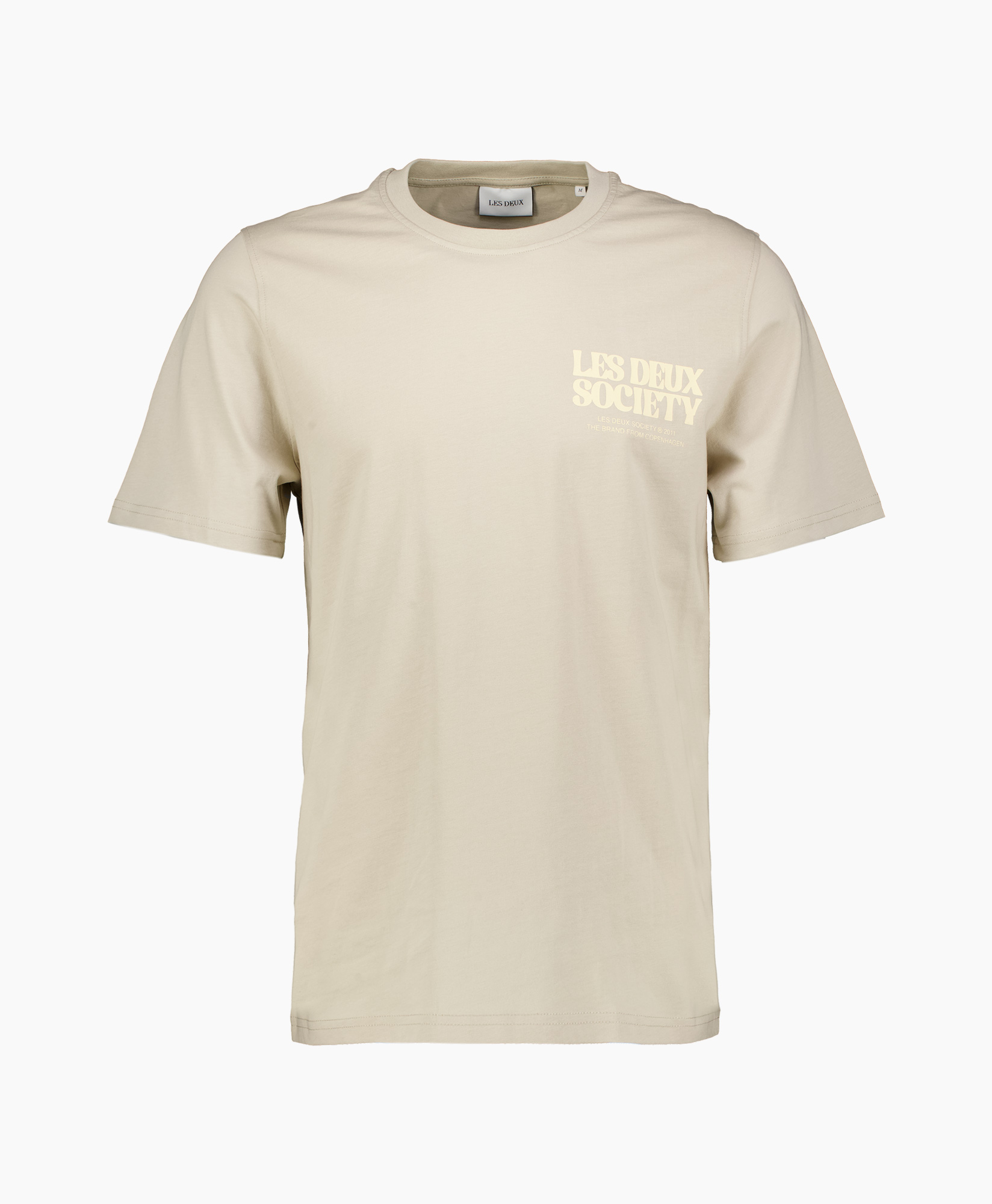 T-shirt Korte Mouw Society Beige
