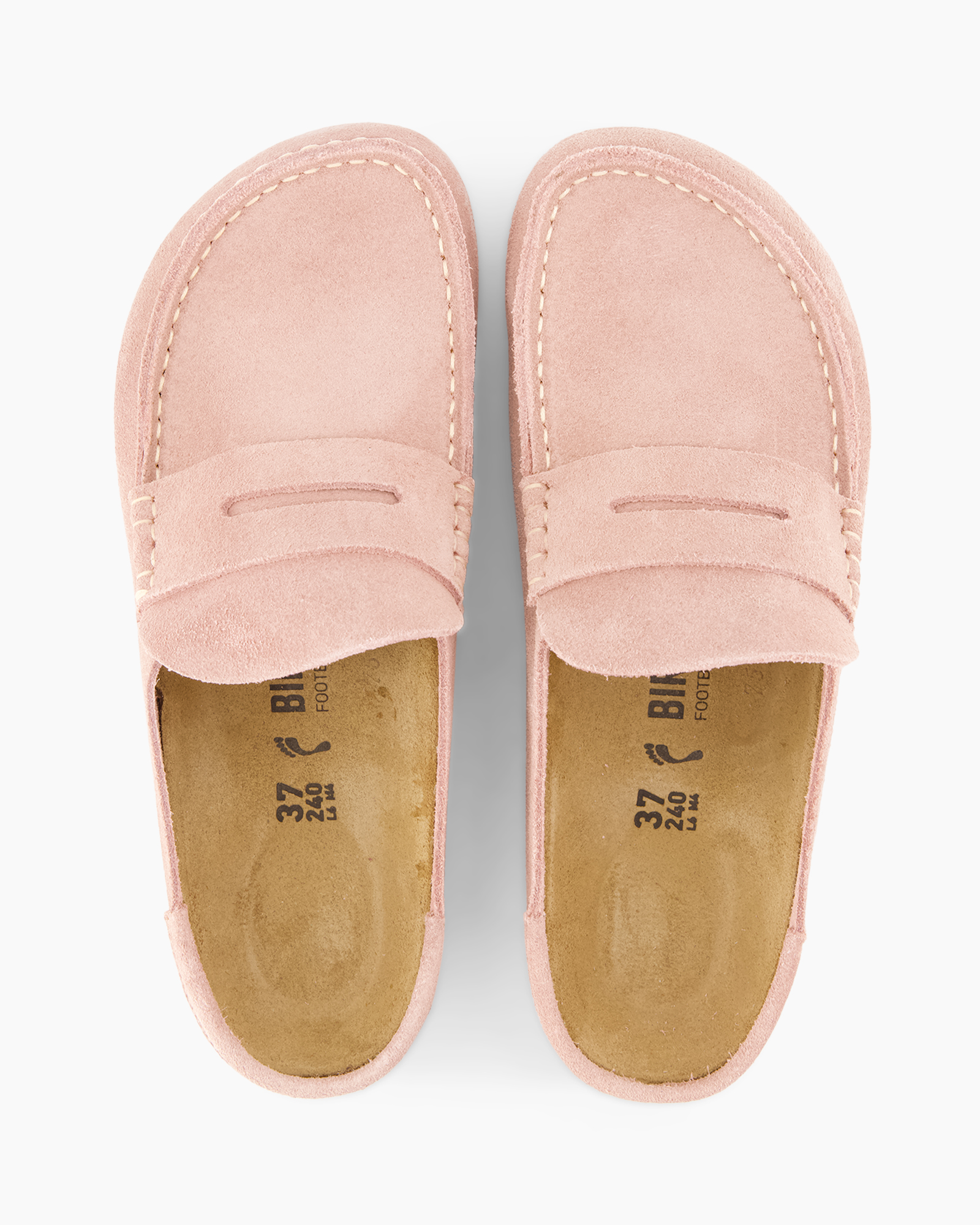 pantoffels, mokassins, roze, suede, slip-ons