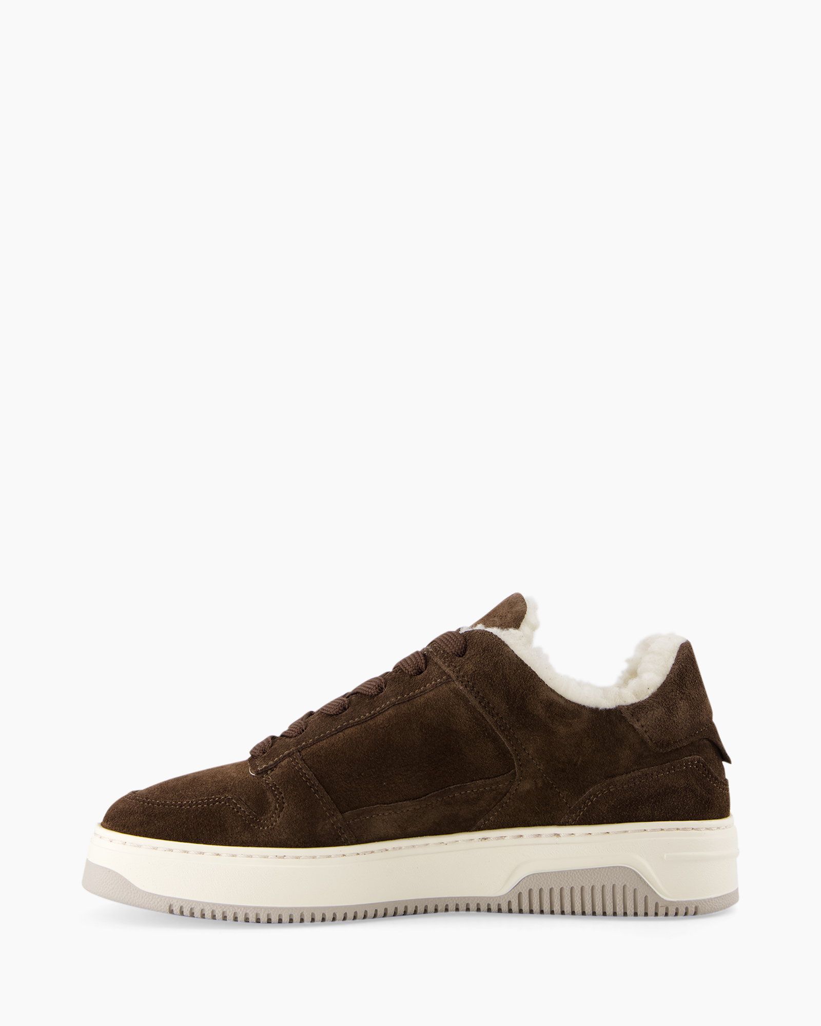 Sneaker Basket Court Fur Donker Bruin