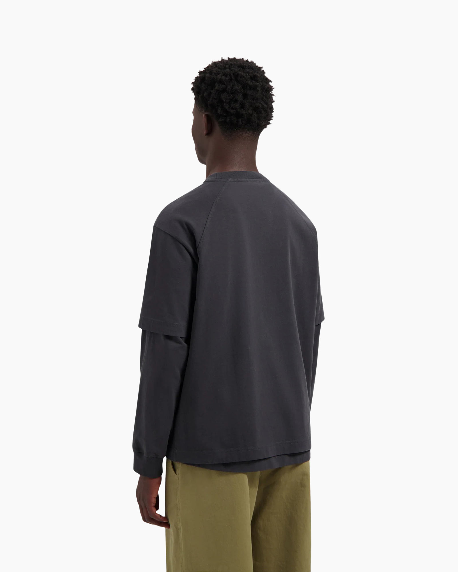 T-shirt Korte Mouw Signature Donker Grijs