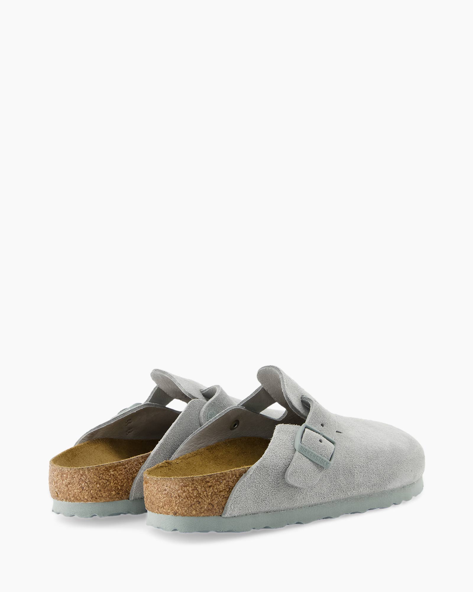 Sandaal Zonder Hak Boston Suede Leather licht groen