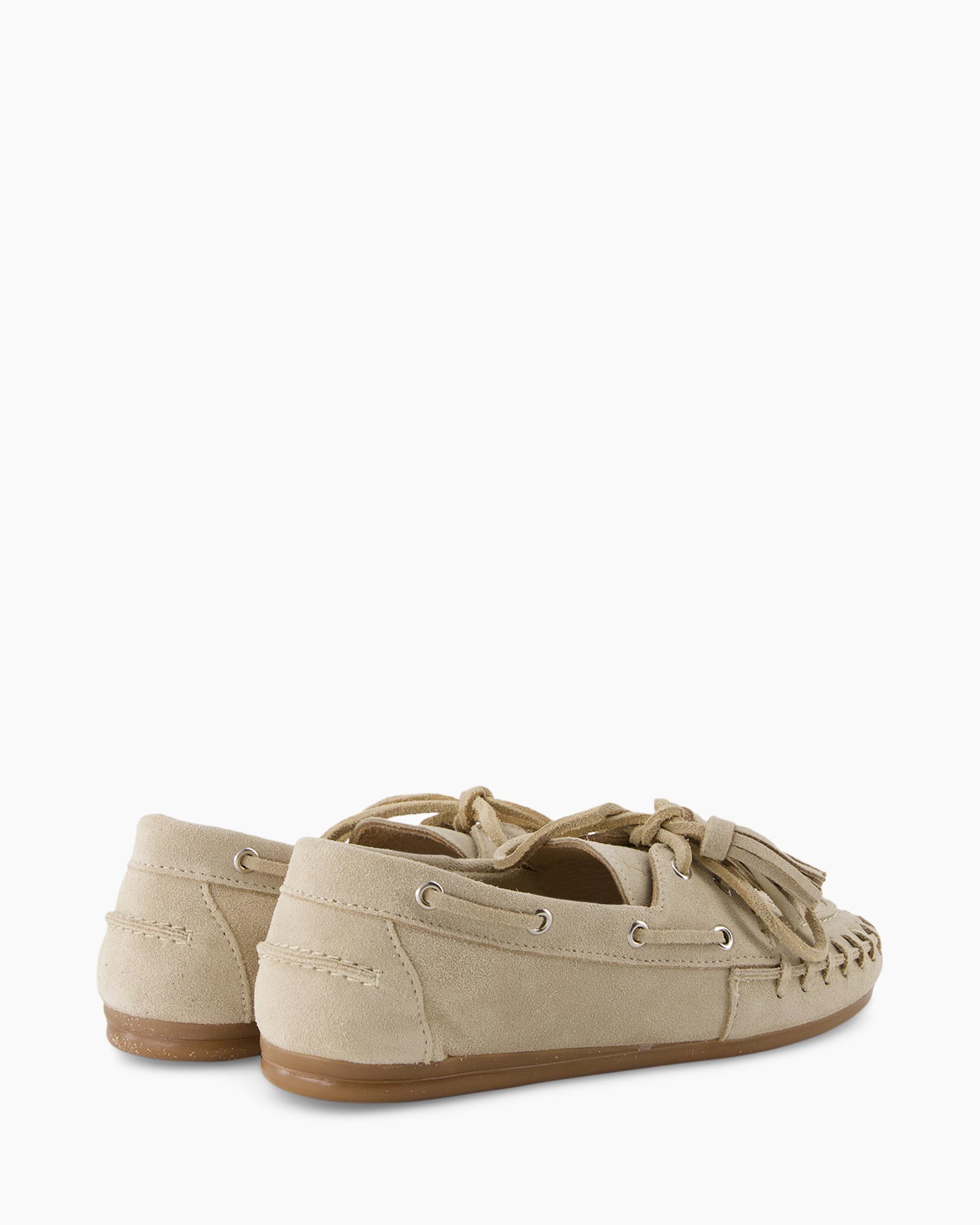 Boat Loafer Fringe Taupe