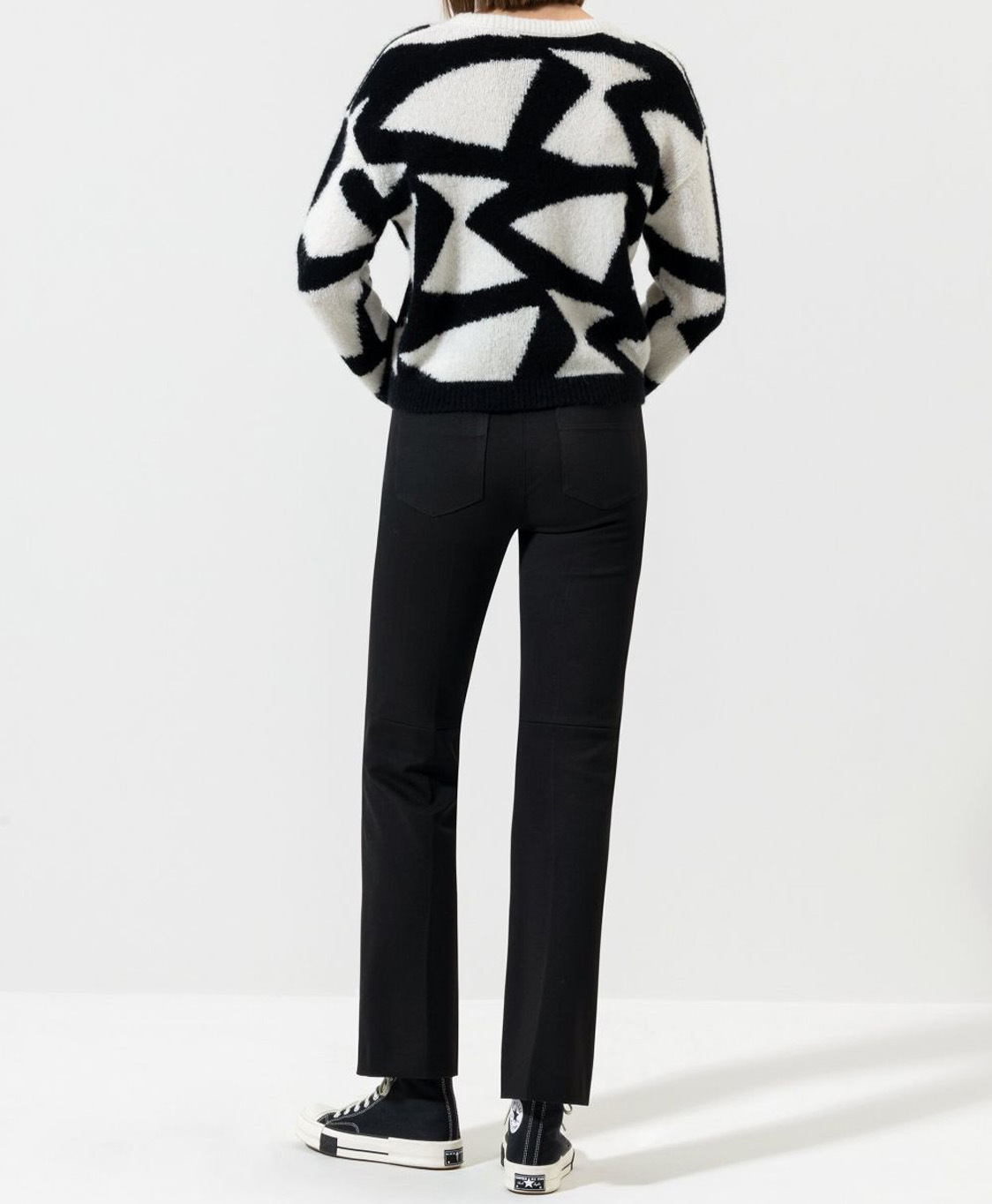 Luisa Cerano Broek 678508/3416-0 Zwart dessin