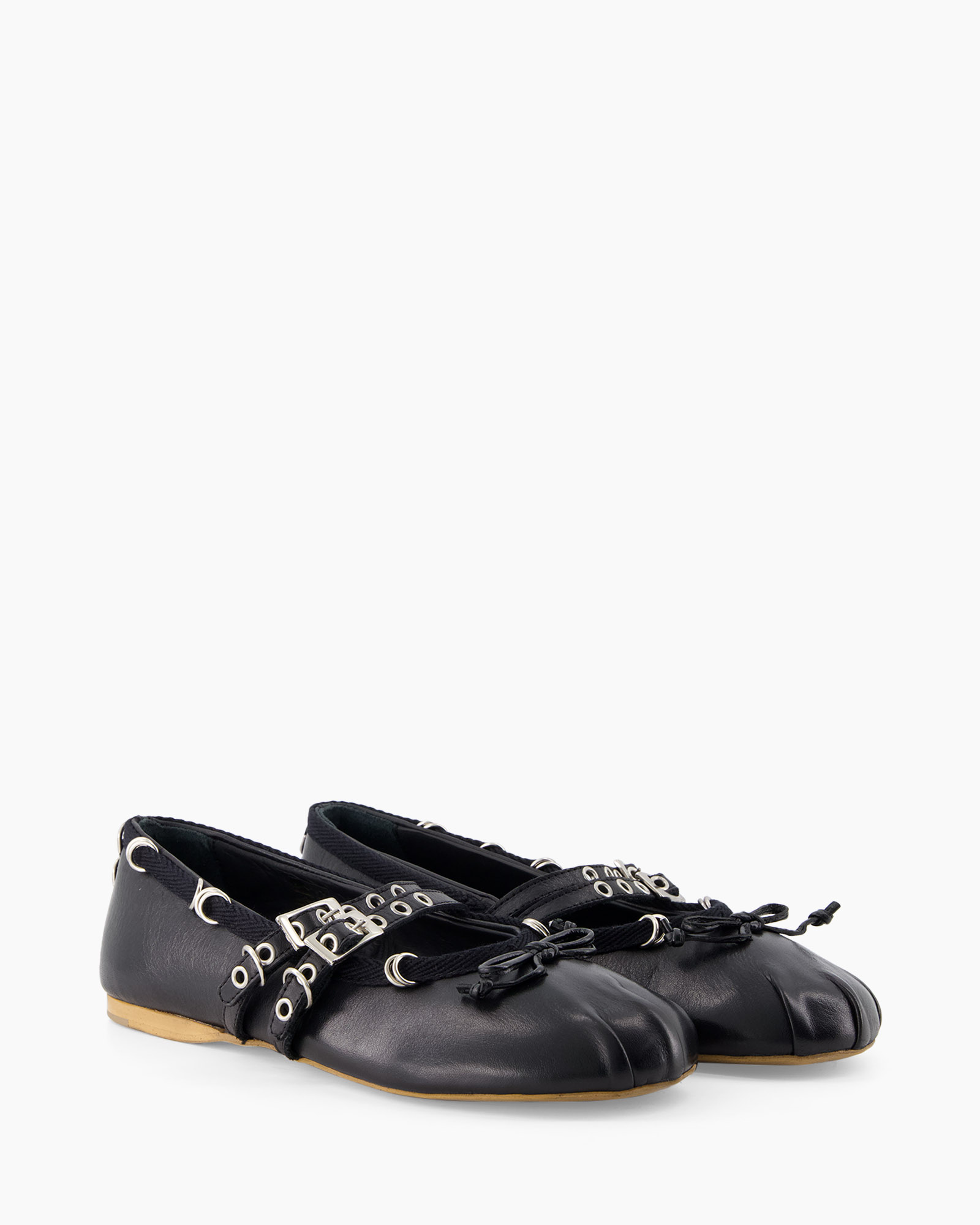 black, loafers, leather, flat, lace-up
