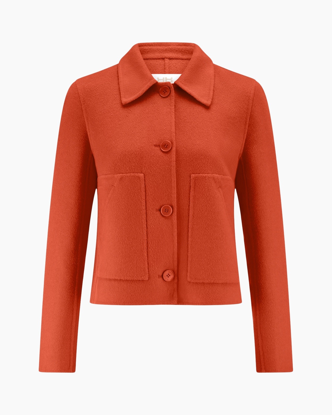 jas, blazer, oranje, jas, zakken
