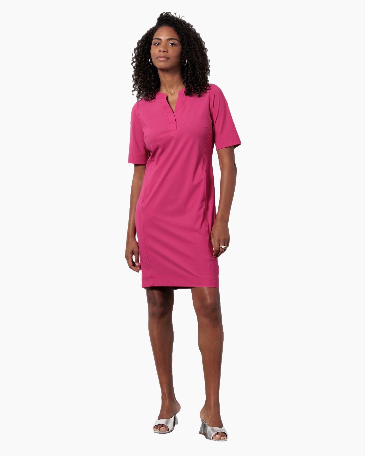 Jurk Simplicity Ssl Dress Paars