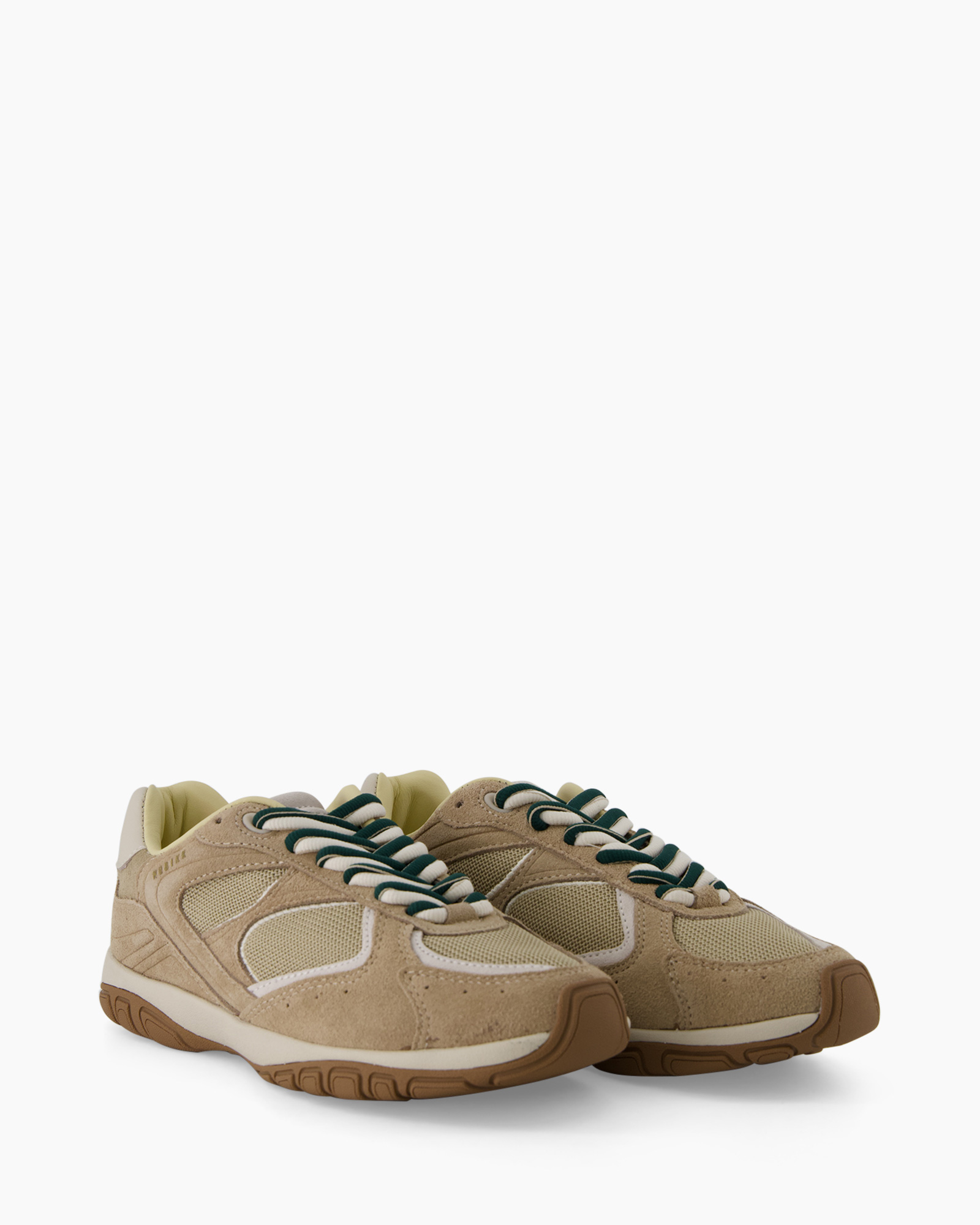 sneaker, mesh, suede, tan, sole
