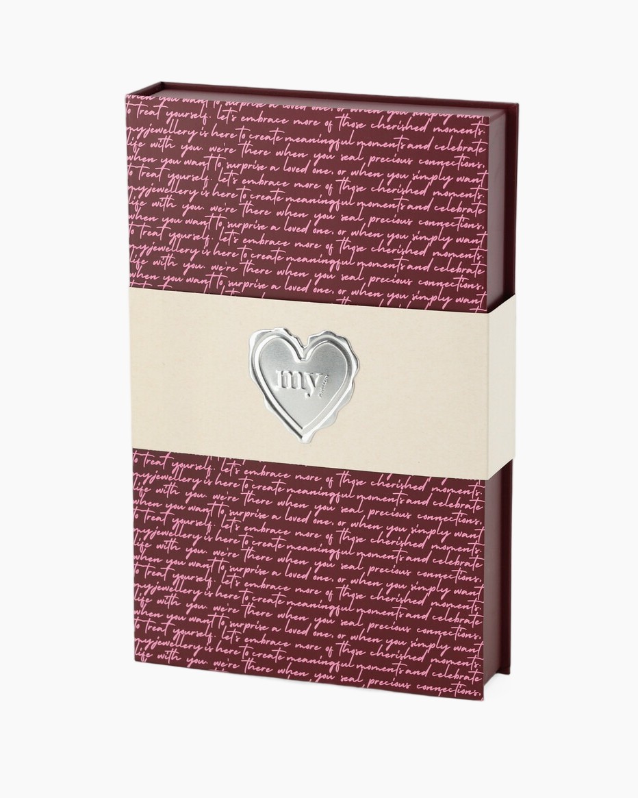 cadeaubox, hart hanger, dozen box, paars, patroon
