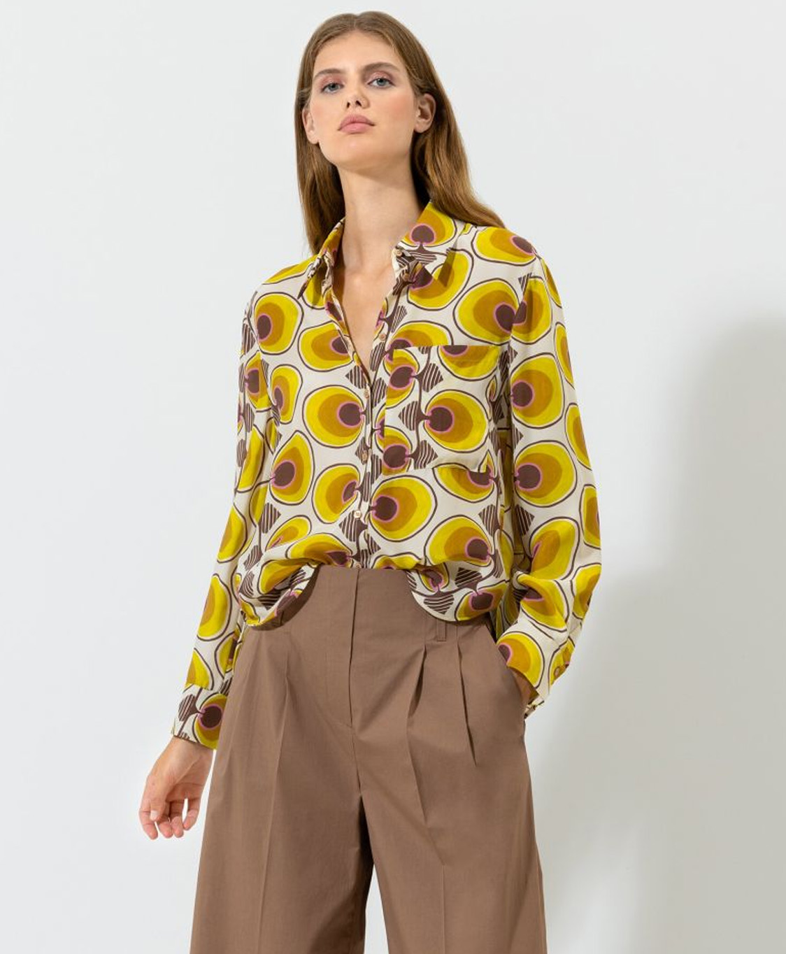 Luisa Cerano Blouse 278349/3482-0 Bruin