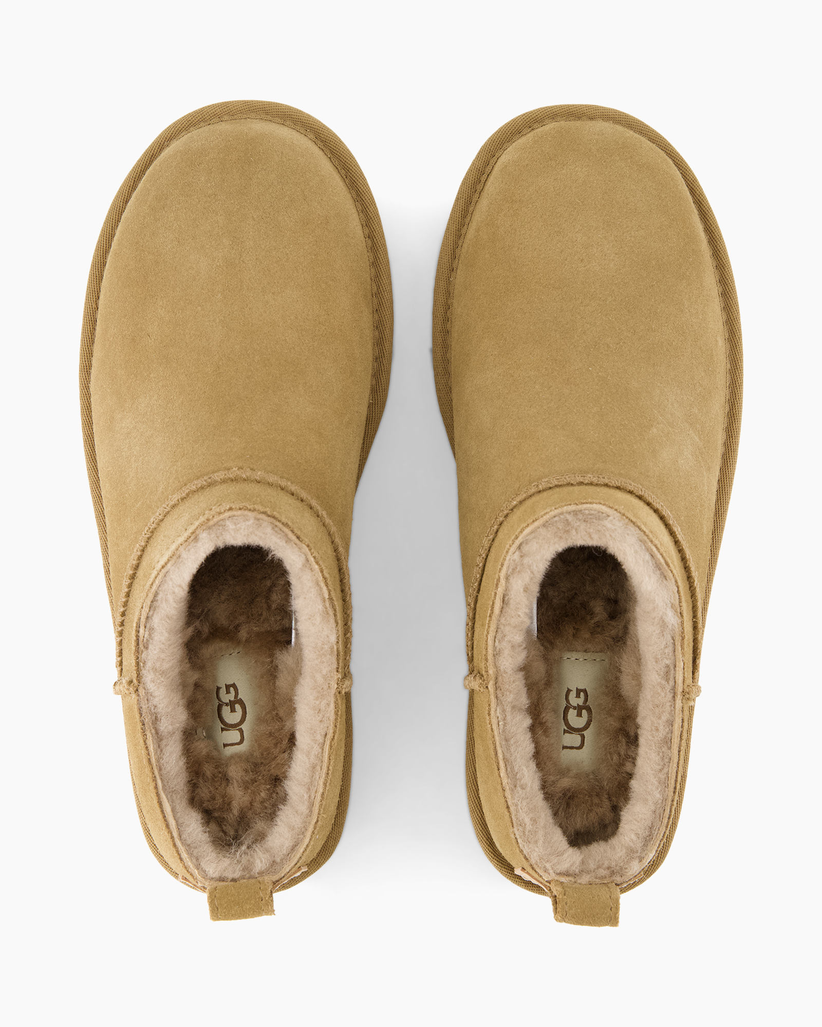 laars, enkellaars, shearling, tan, UGG
