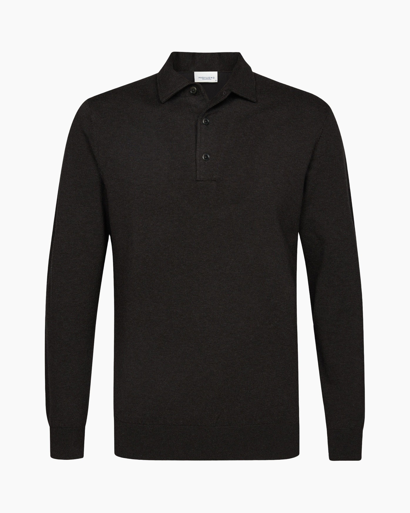 Trui Polo One Piece Ls D Donker Bruin