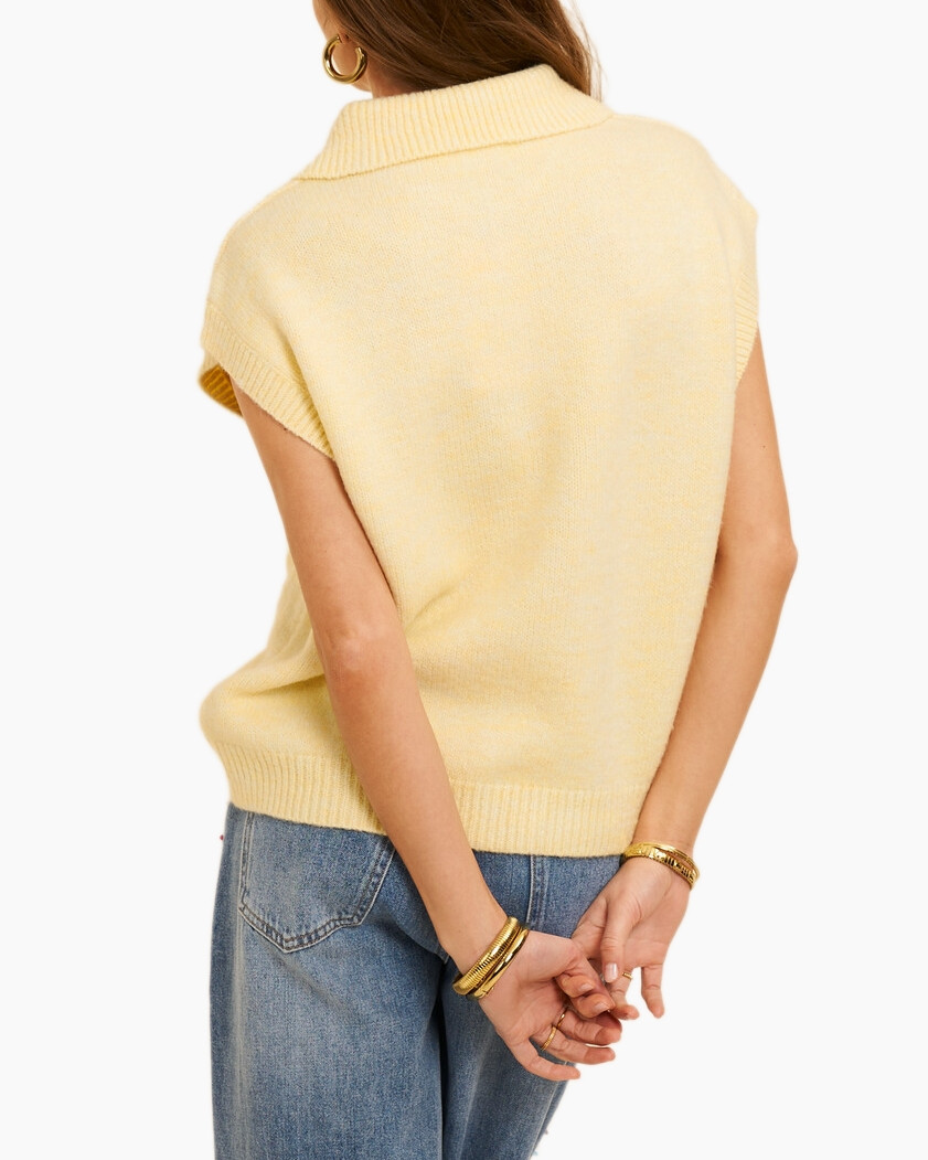 Blouse, Knitwear, Sweater, Jeans, Vest