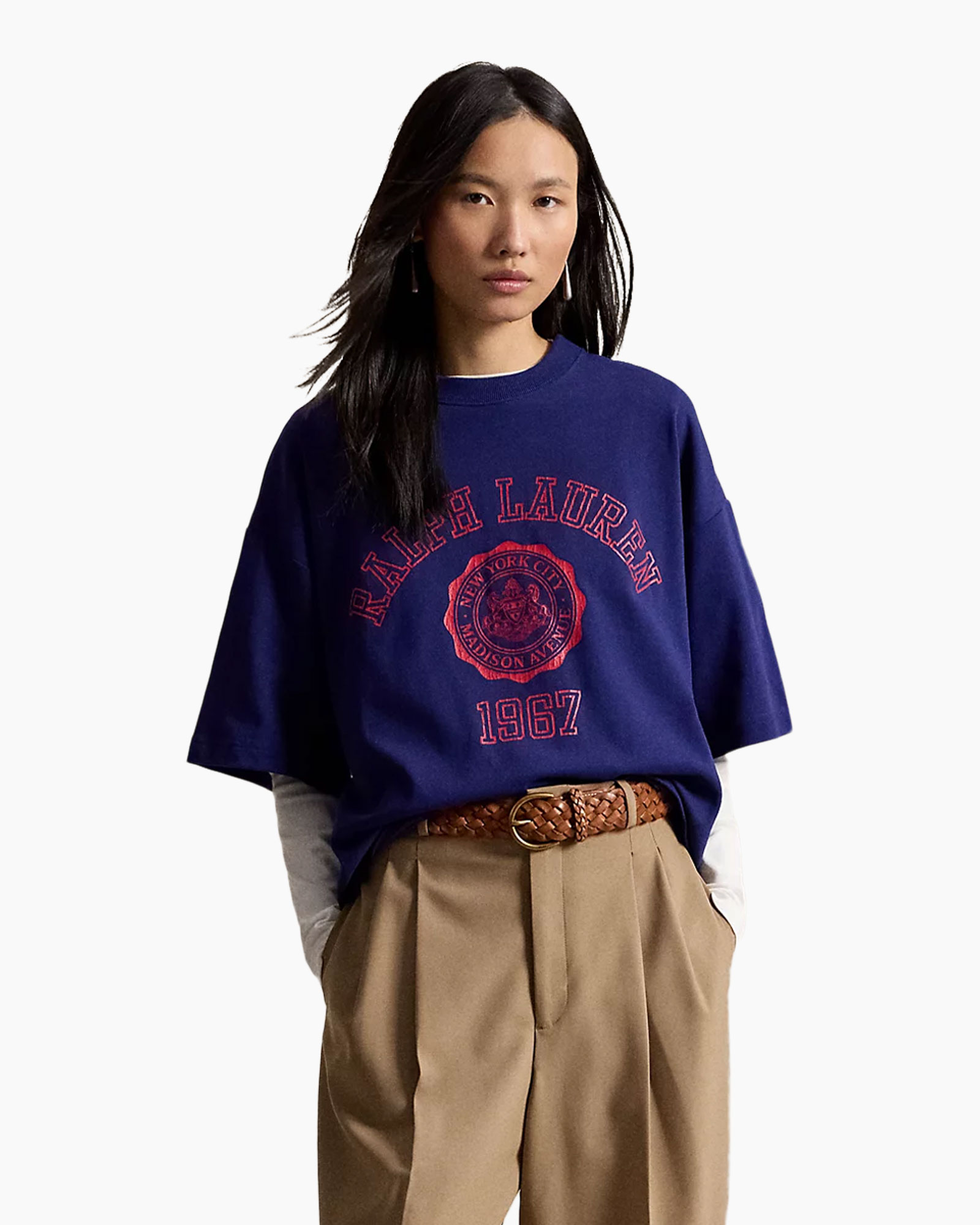 t-shirt, oversized, grafisch, korte mouwen, rond hals