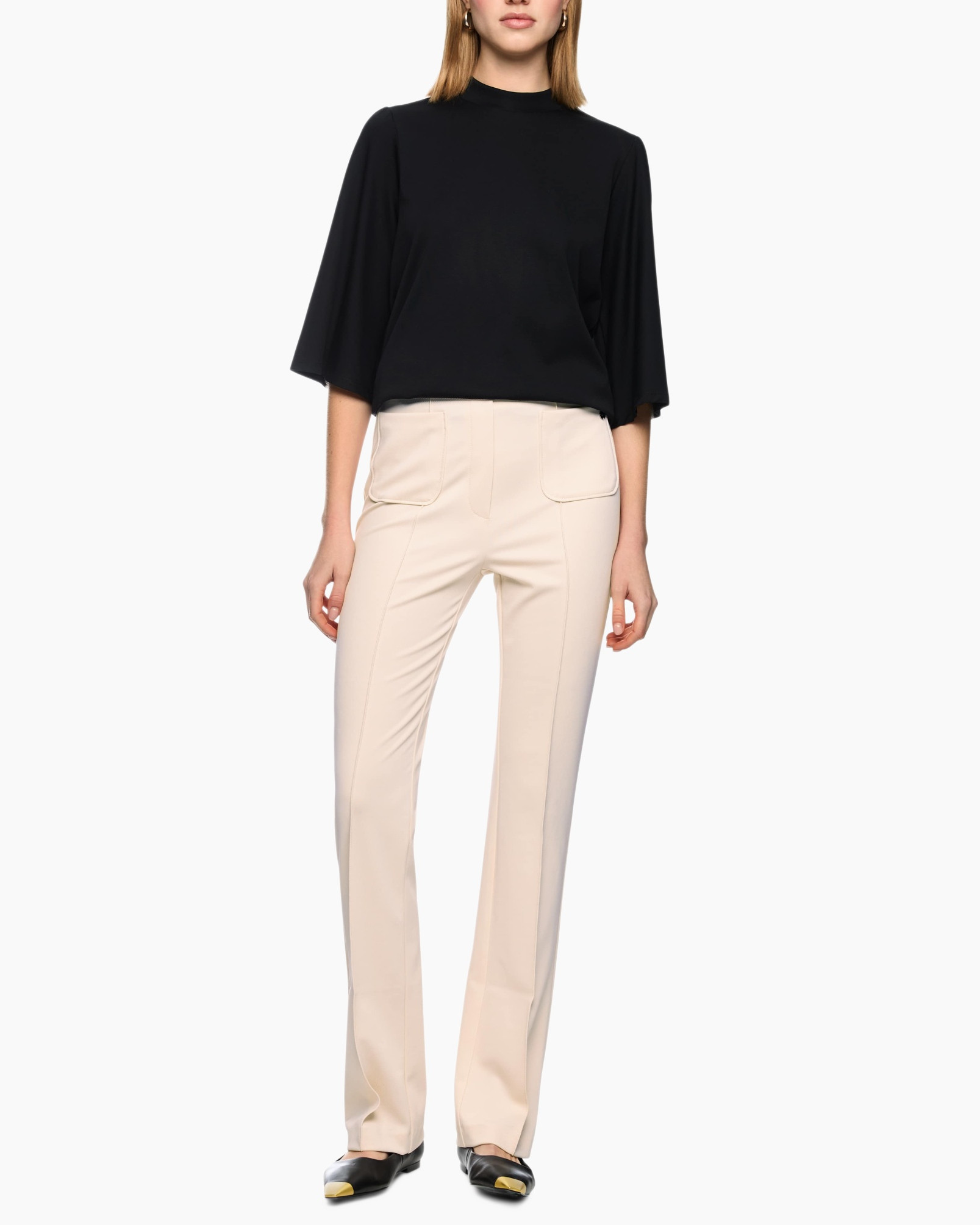 Clothing, Pants, Blouse, Linen, Person