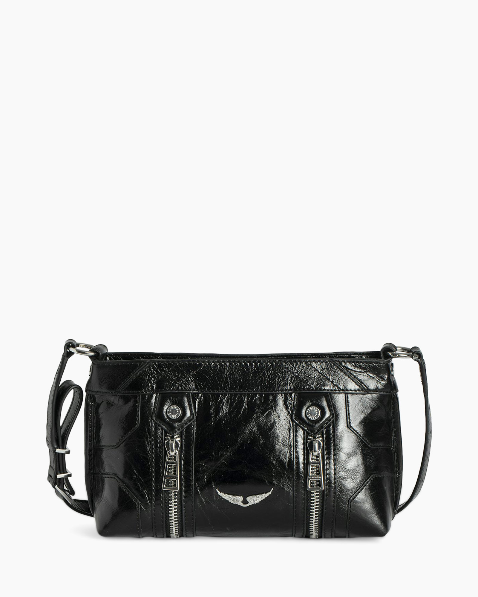 Crossbody Tas Sunny Mood Vintage Patent Zwart
