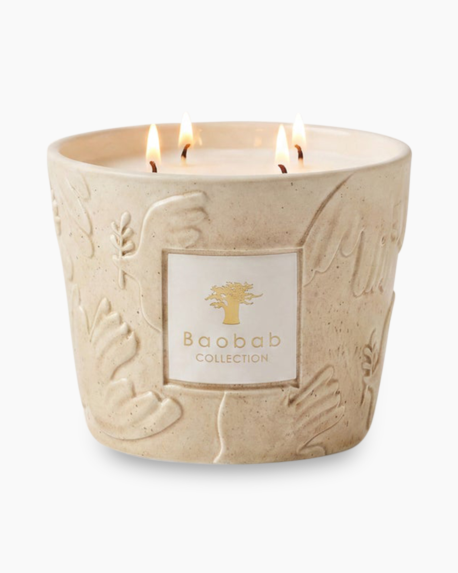 kaars, geurend, keramisch, driekern, Baobab collectie
