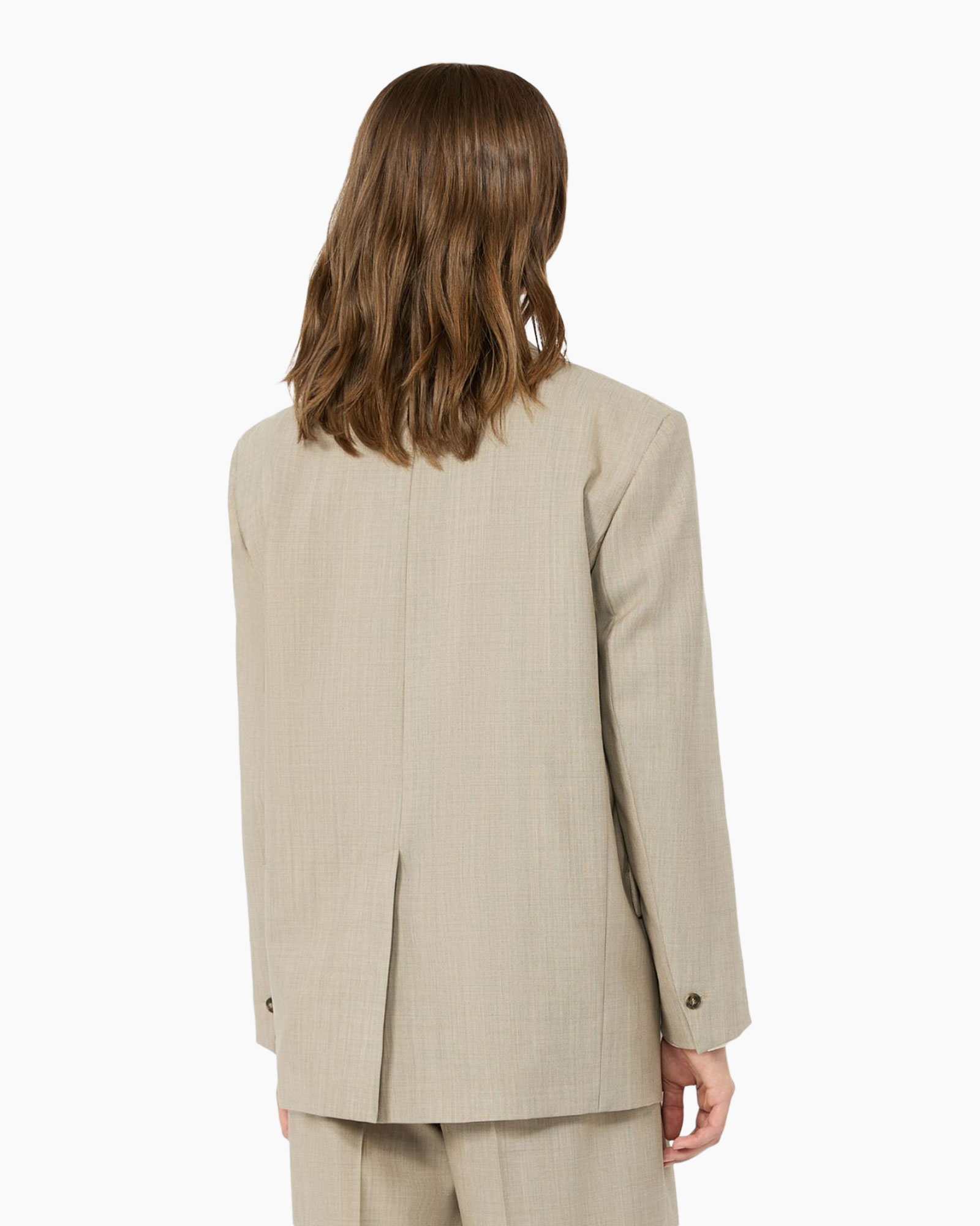 blazer, beige, pak, rugzak, lijf