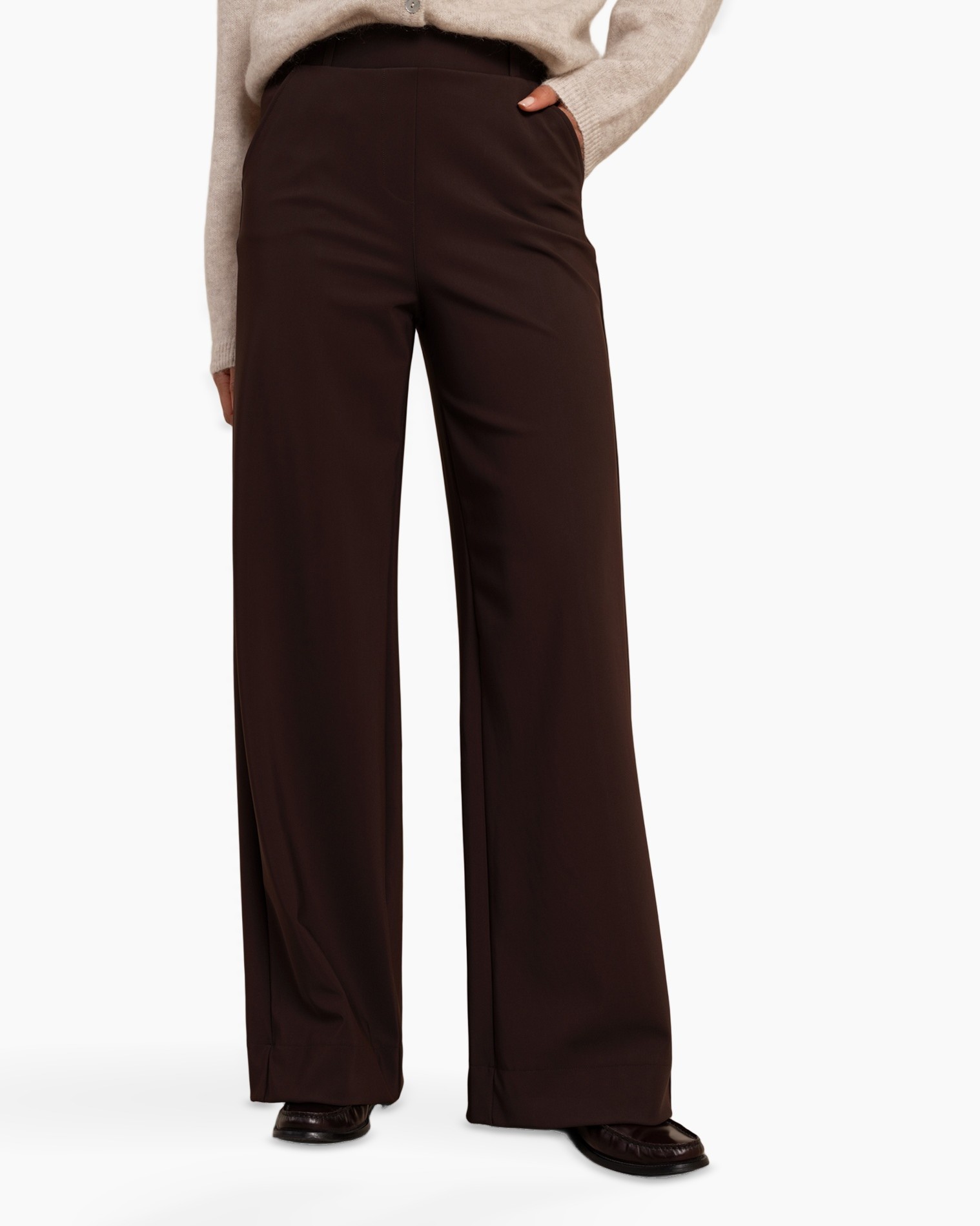 reuselhoogte, bruin, broeken, broek, vloeiend