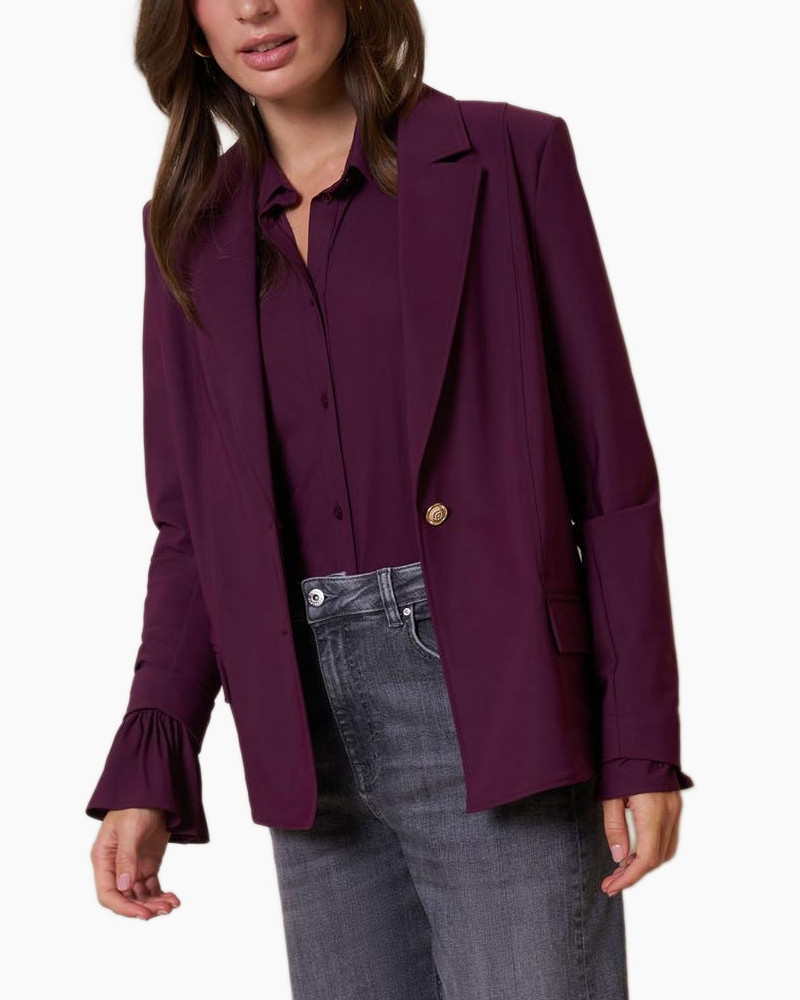 Blazer Mari Bonded Blazer Paars