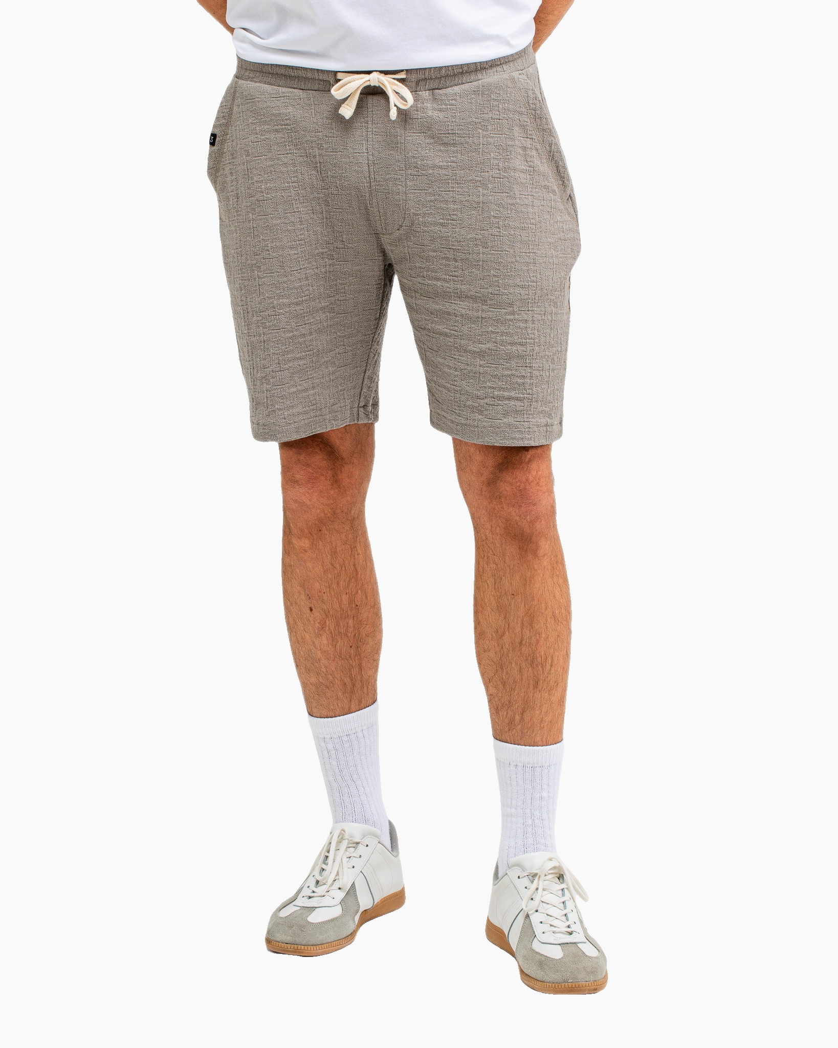 Korte Broek Ripley Structure Licht Grijs